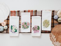 CapableByDesign Months of the year hand towels for every season SET OF 12