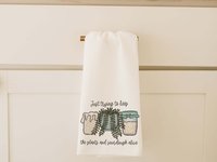 CapableByDesign just trying to keep the plants and sourdough alive throw pillows and towels