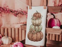 CapableByDesign stacked pumpkins towels