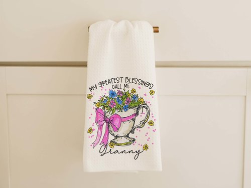 Personalized My Greatest Blessings Granny Throw Pillow