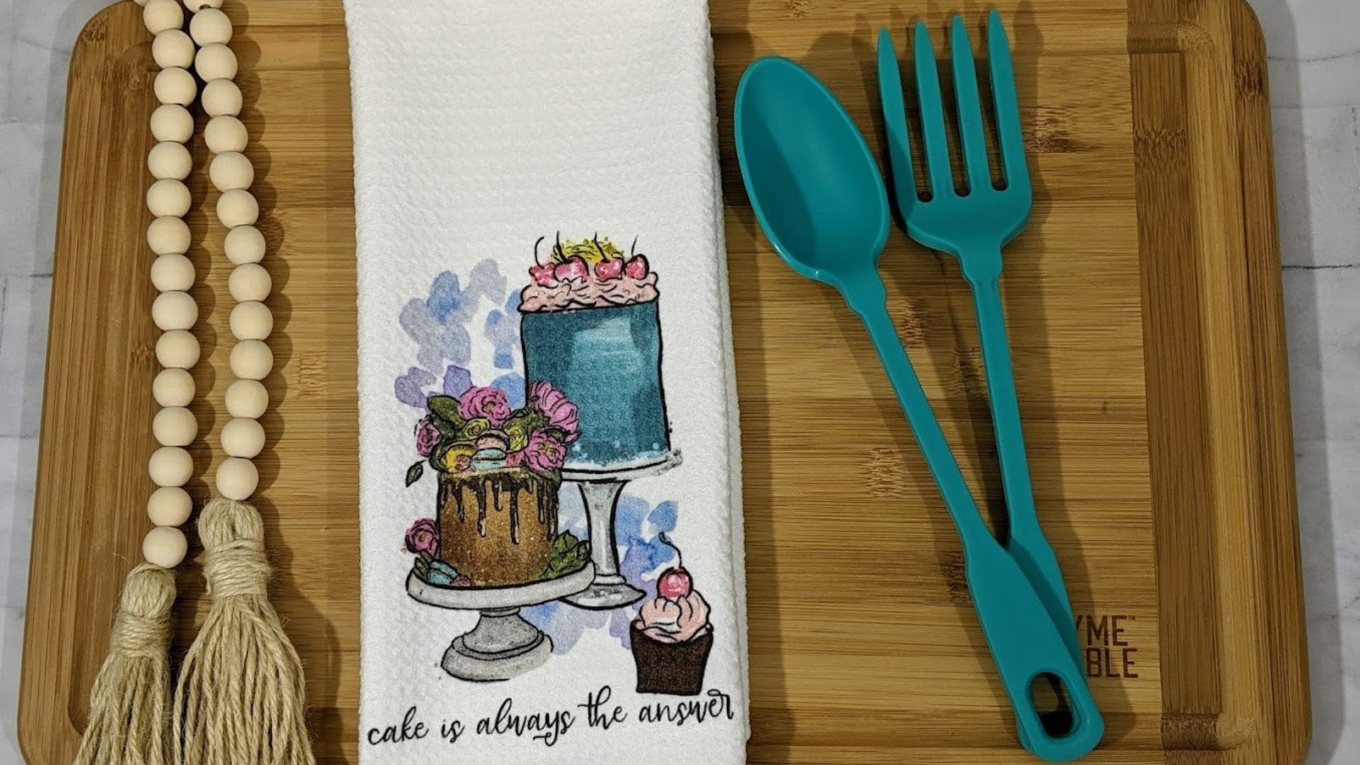 hole food donut kitchen decor, baking gifts for her, eat the cake kitchen towels, baker gifts for women, baking bridal shower kitchen gifts