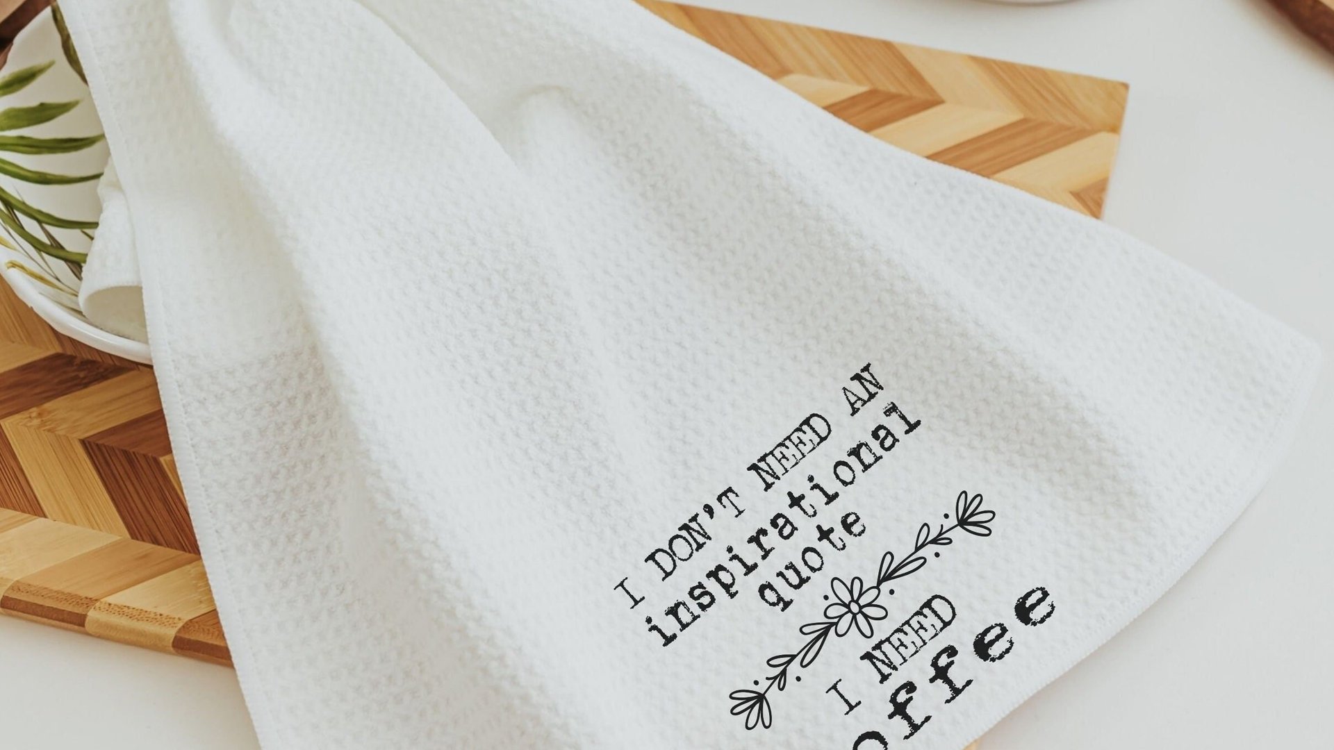 I need coffee sassy kitchen towel for Mom, coffee bar decor, snarky hand towels, sarcastic gifts for coworkers, funny housewarming gifts for