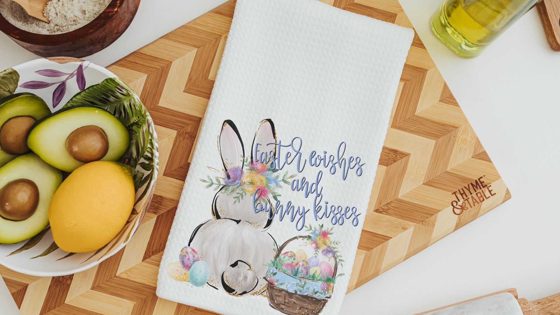 Easter wishes and bunny kisses throw pillows 