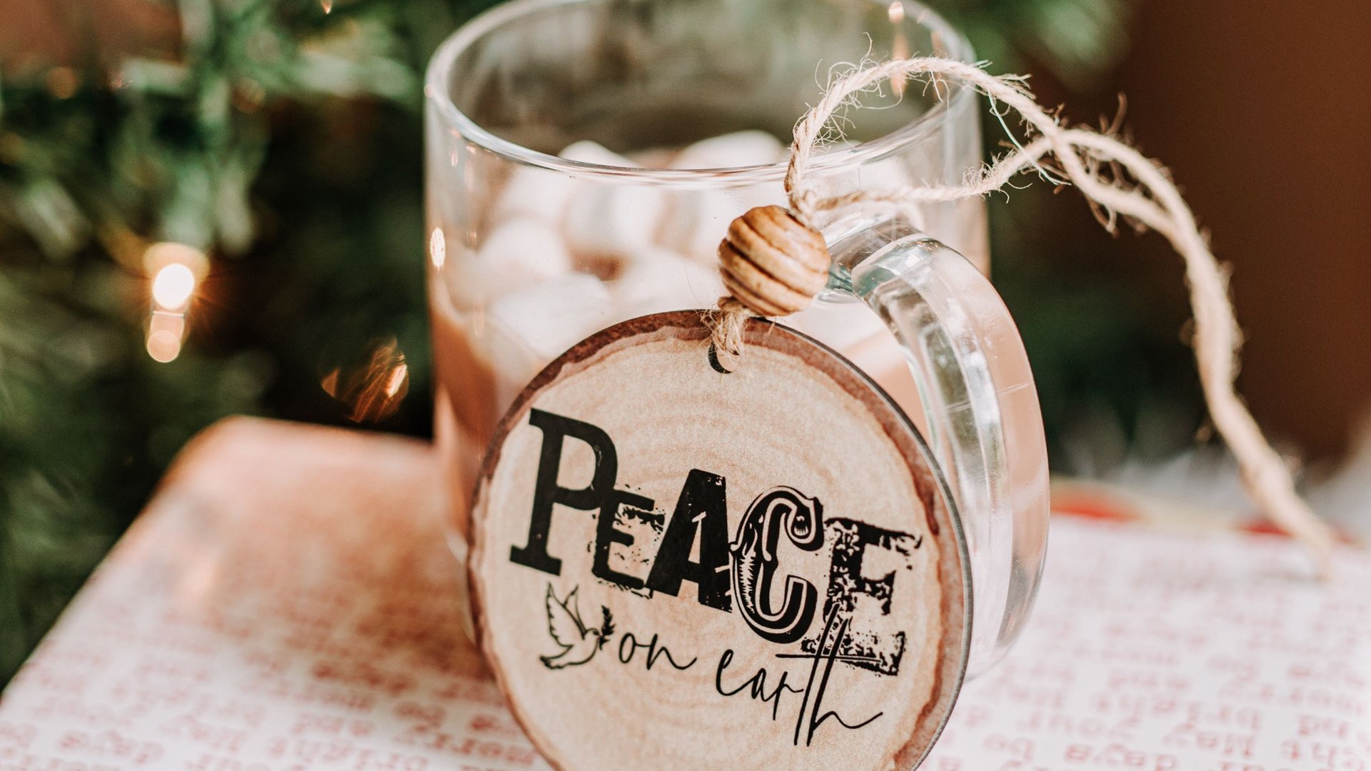 Joy to the world farmhouse Christmas ornament set
