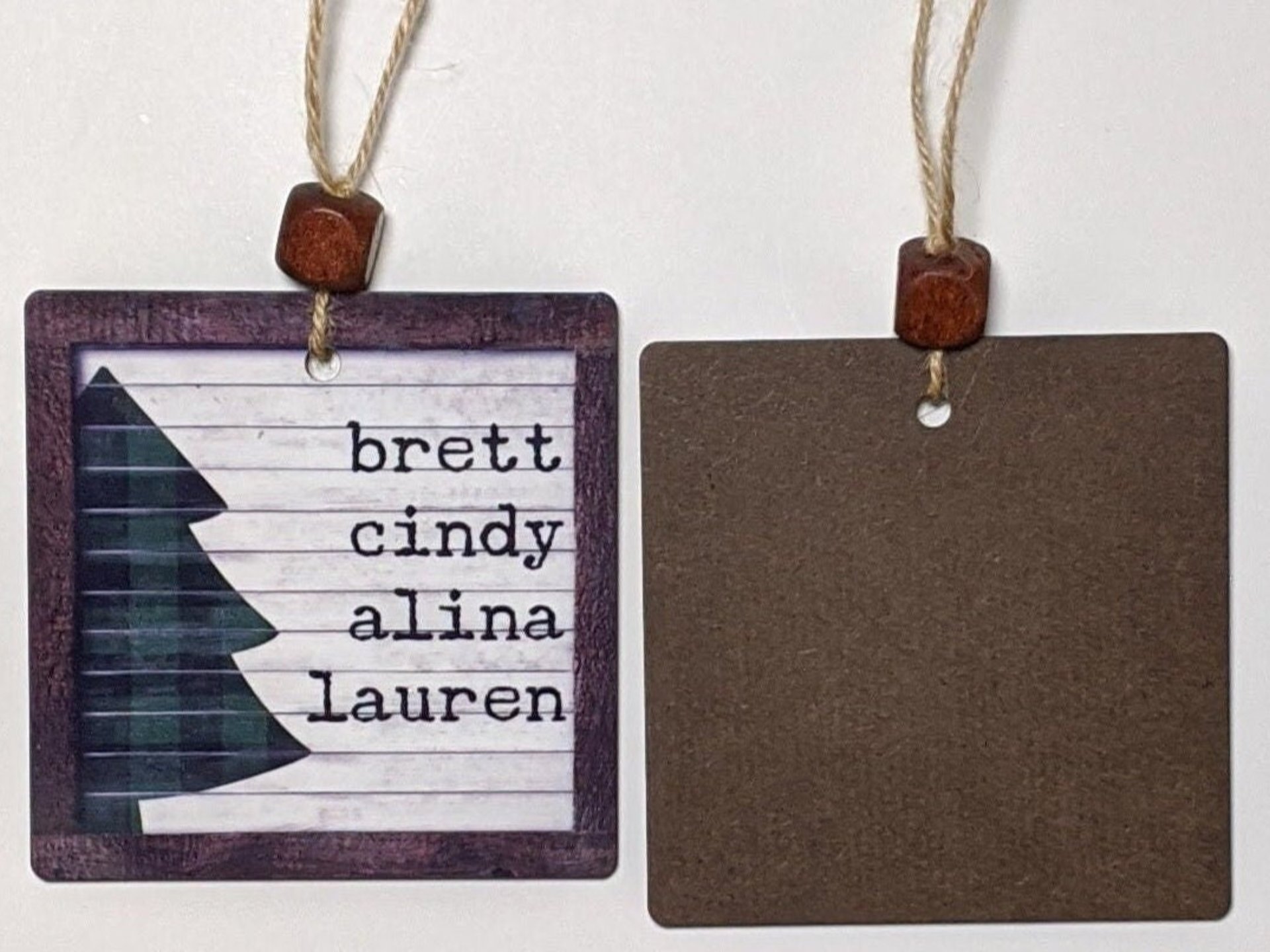personalized Christmas ornaments family ornament, Christmas gifts for Mom from son, kids name ornaments, grandma gift from granddaughter