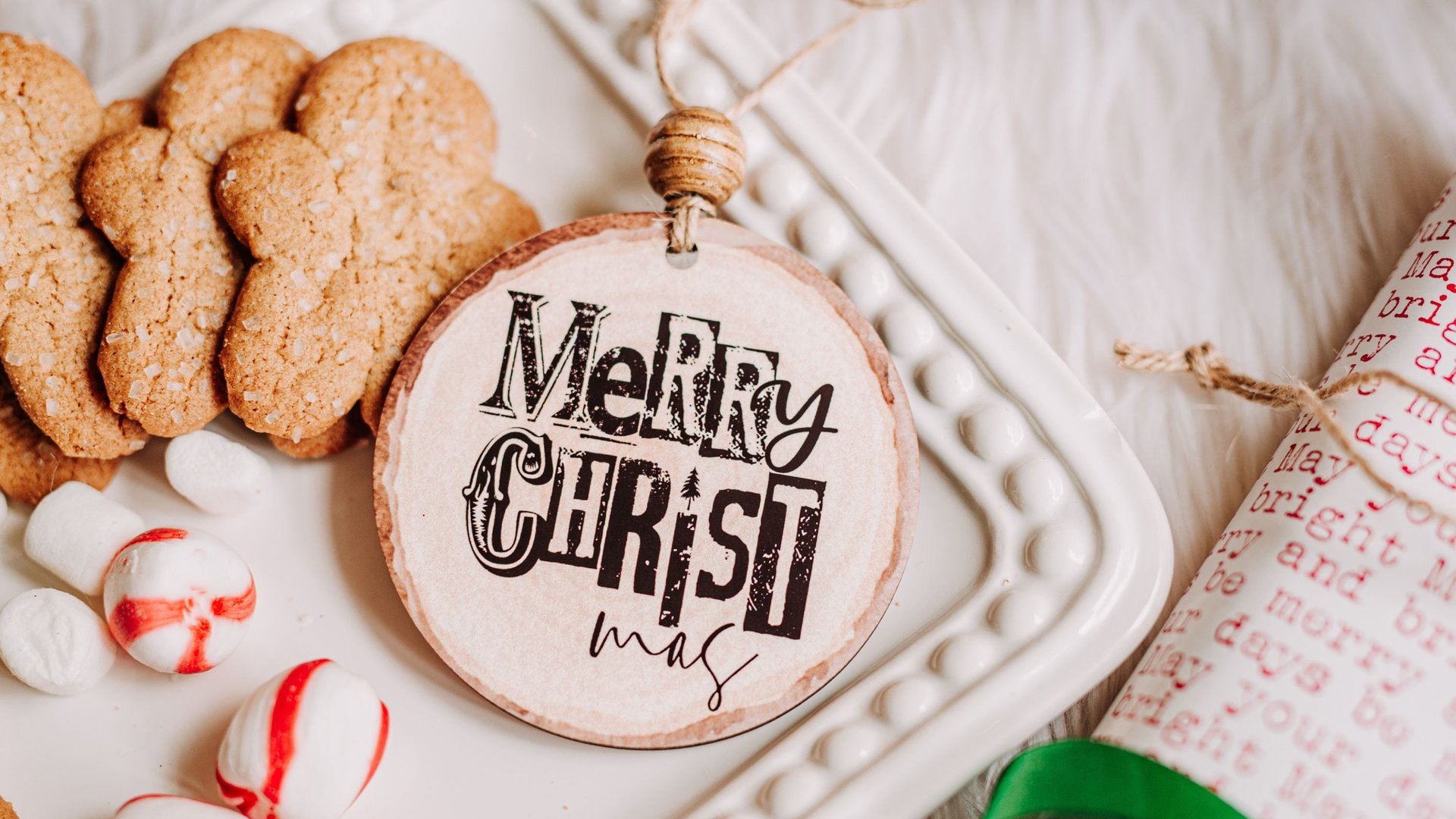Joy to the world farmhouse Christmas ornament set