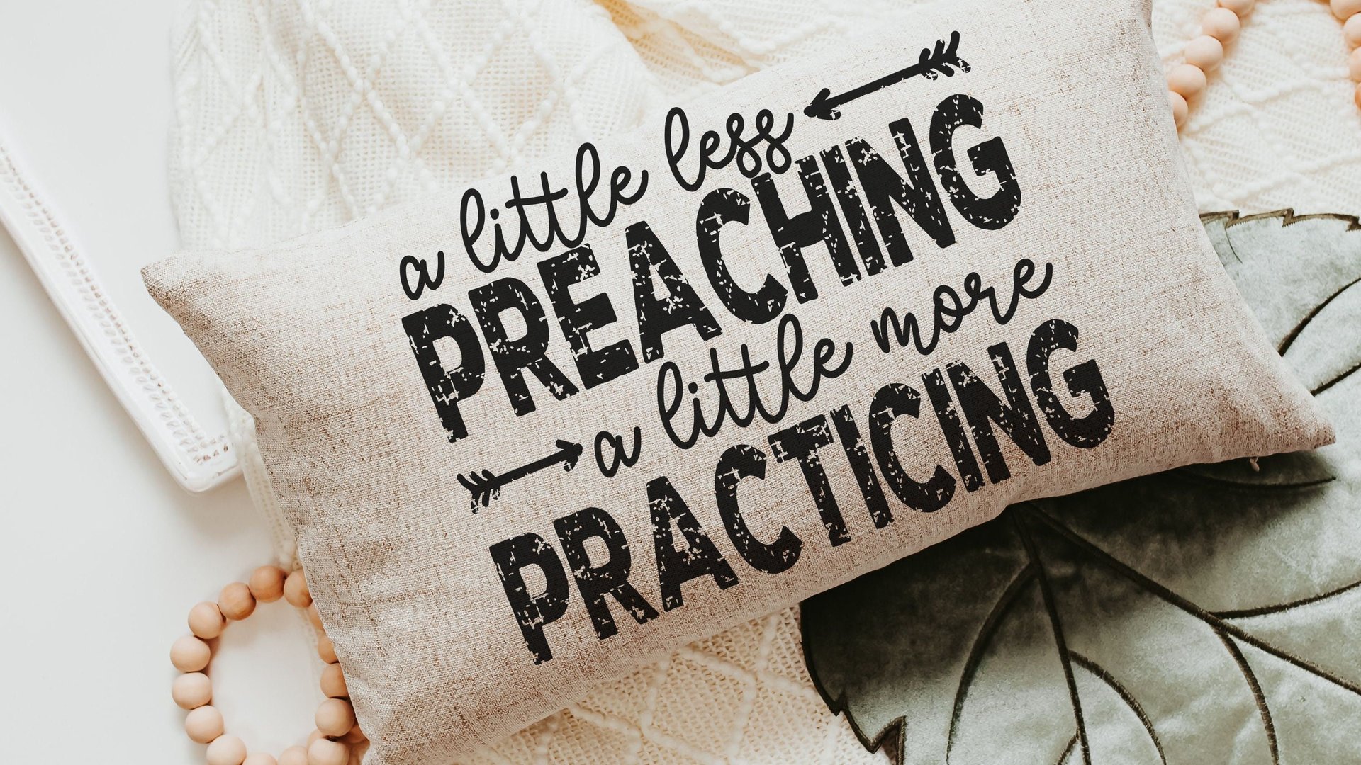 inspirational Christian lumbar throw pillows for couch religious decorative pillows for sofa, Bible study accessories, best gifts for her