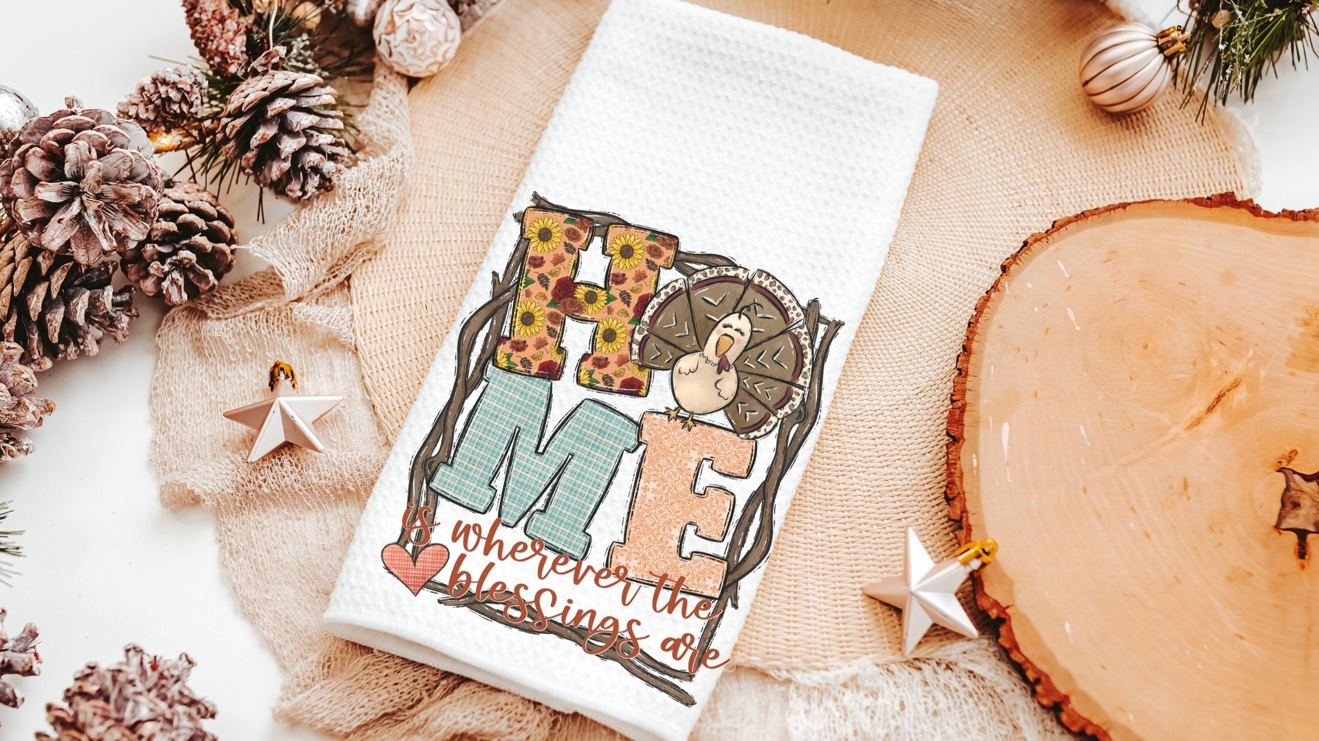 home throw pillow for couch, autumn leaves sunflower kitchen towels for fall turkey decor, Thanksgiving hostess gifts for women, new home