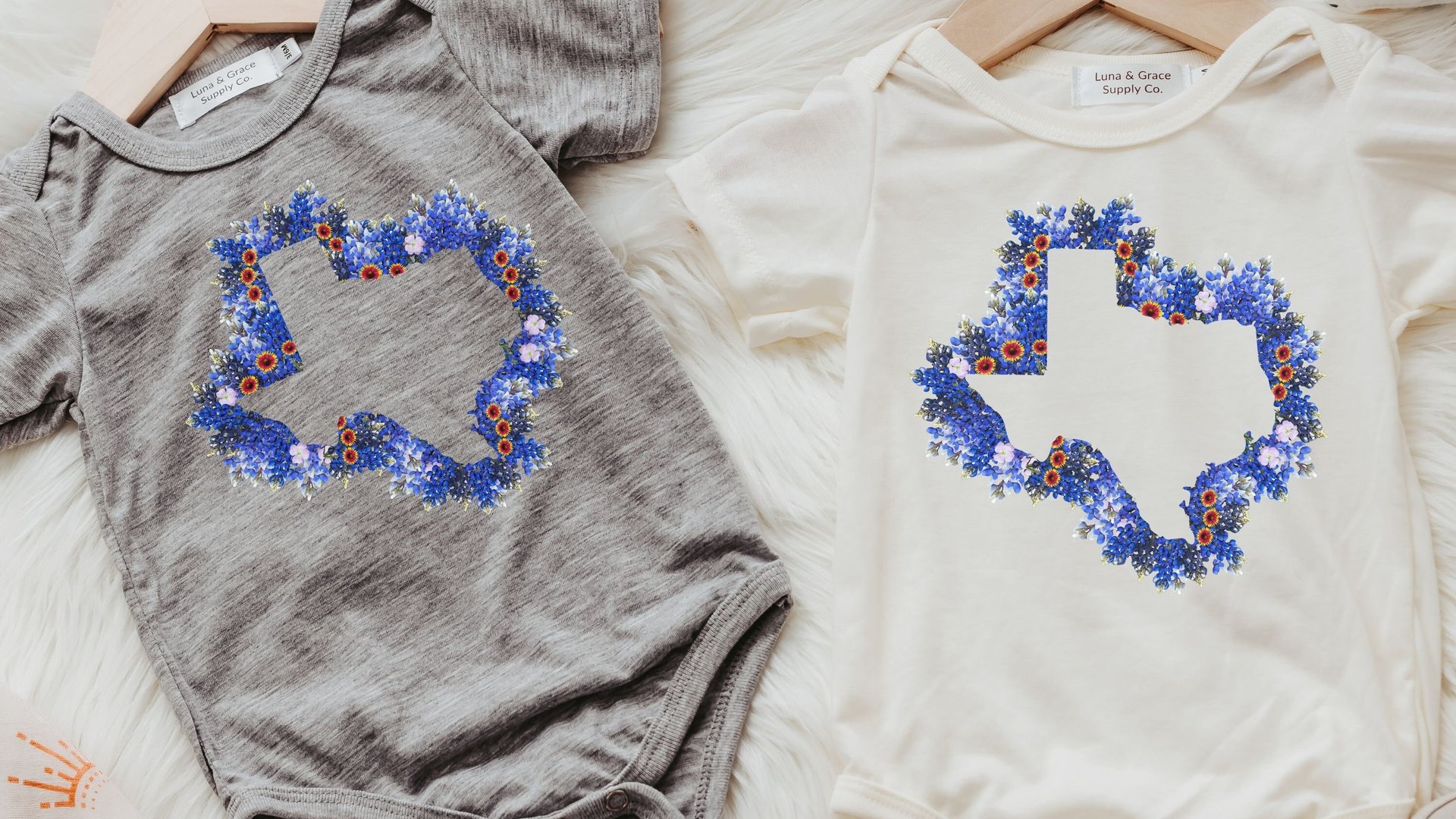 texas wildflower baby outfit girl, Texas state flower bluebonnet baby gifts for girls, Texas baby stuff, floral Texas baby theme clothing