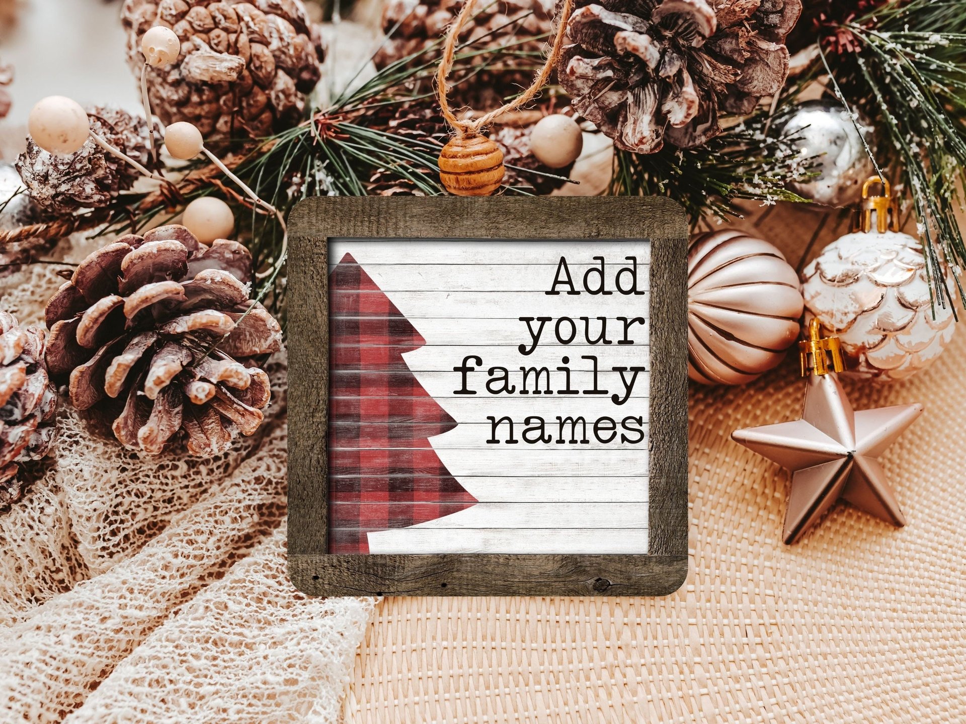 personalized Christmas ornaments family ornament, Christmas gifts for Mom from son, kids name ornaments, grandma gift from granddaughter