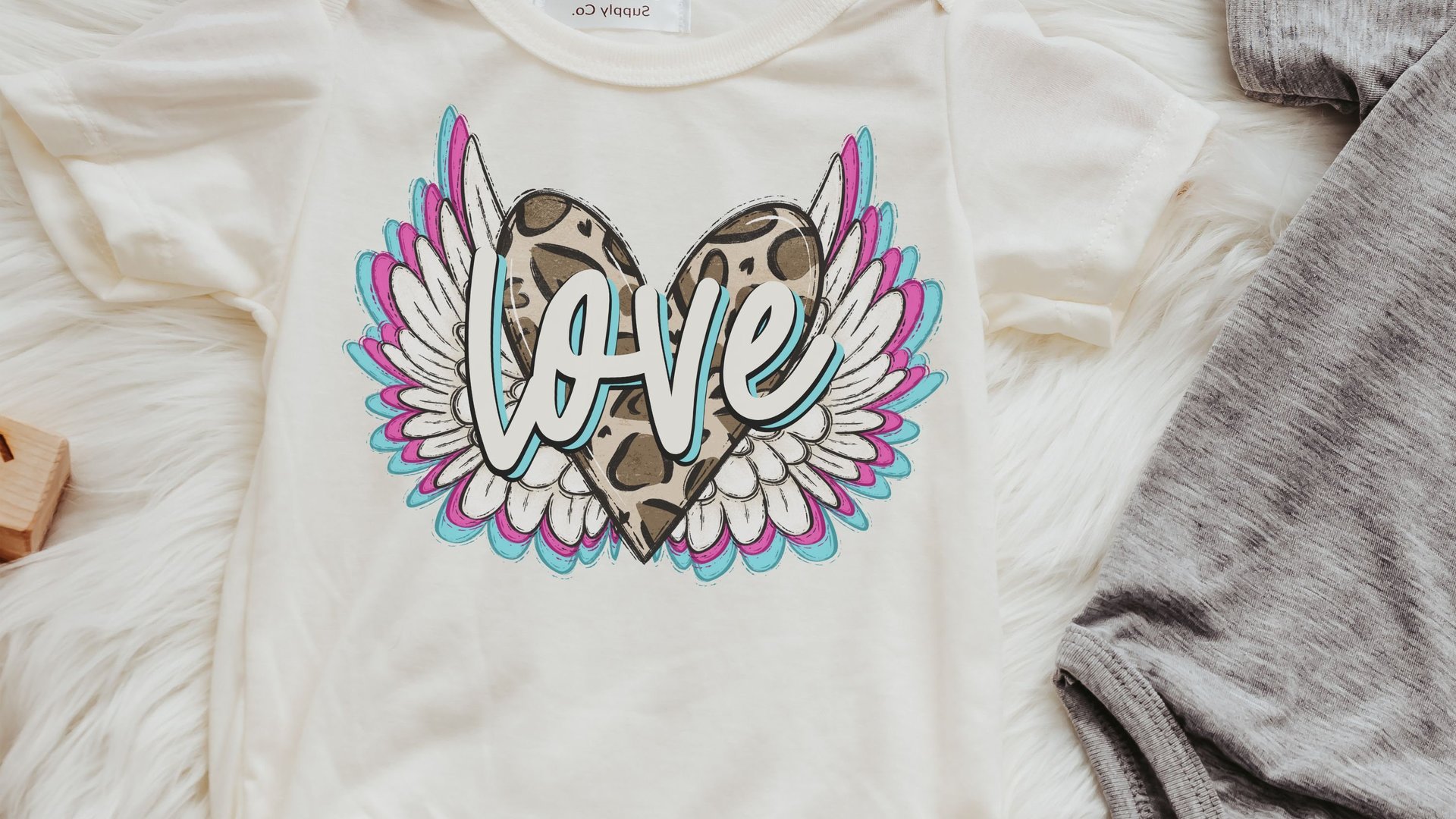 love baby romper girl, leopard print first Valentines day outfit, winged heart baby girl coming home hospital outfit, infant girl Valentine