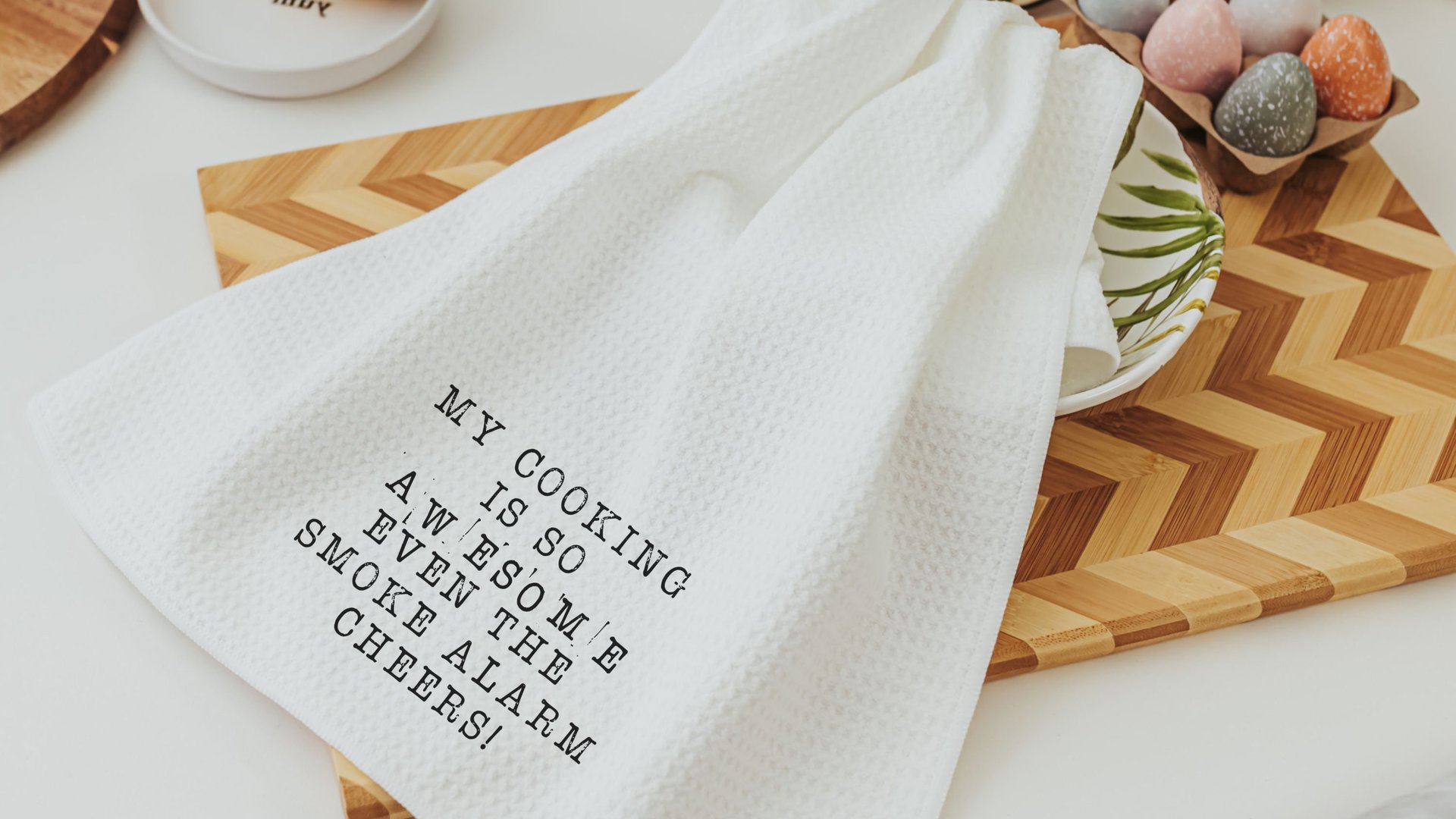 my cooking is so awesome funny kitchen towels, sarcastic kitchen hand towels, cooking gifts for her, grilling gifts for men, chef gifts for