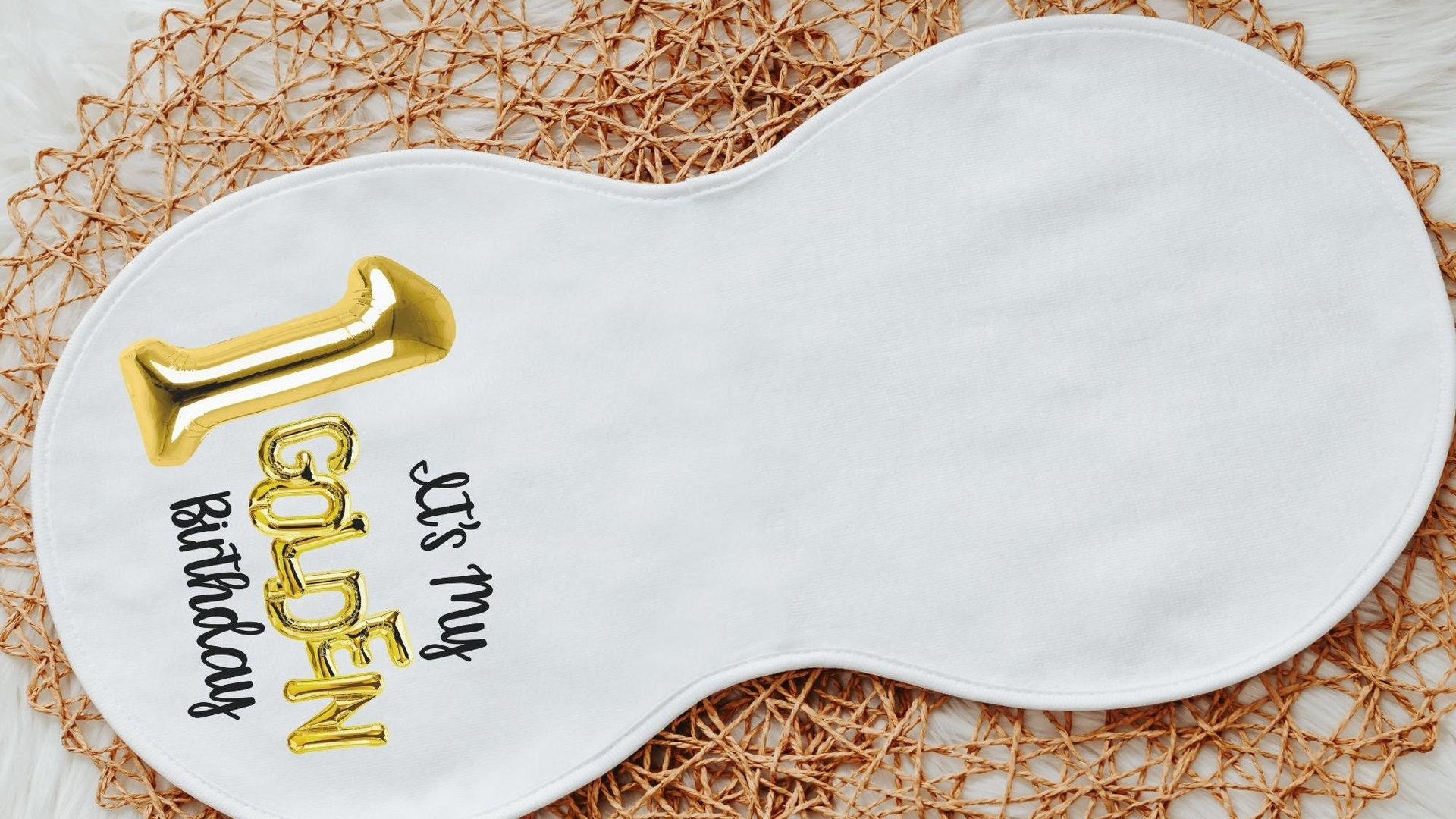 1st birthday baby bib, golden birthday cake smash outfit boy, first birthday gift ideas, baby gift set, baby bib and burp cloth set, best