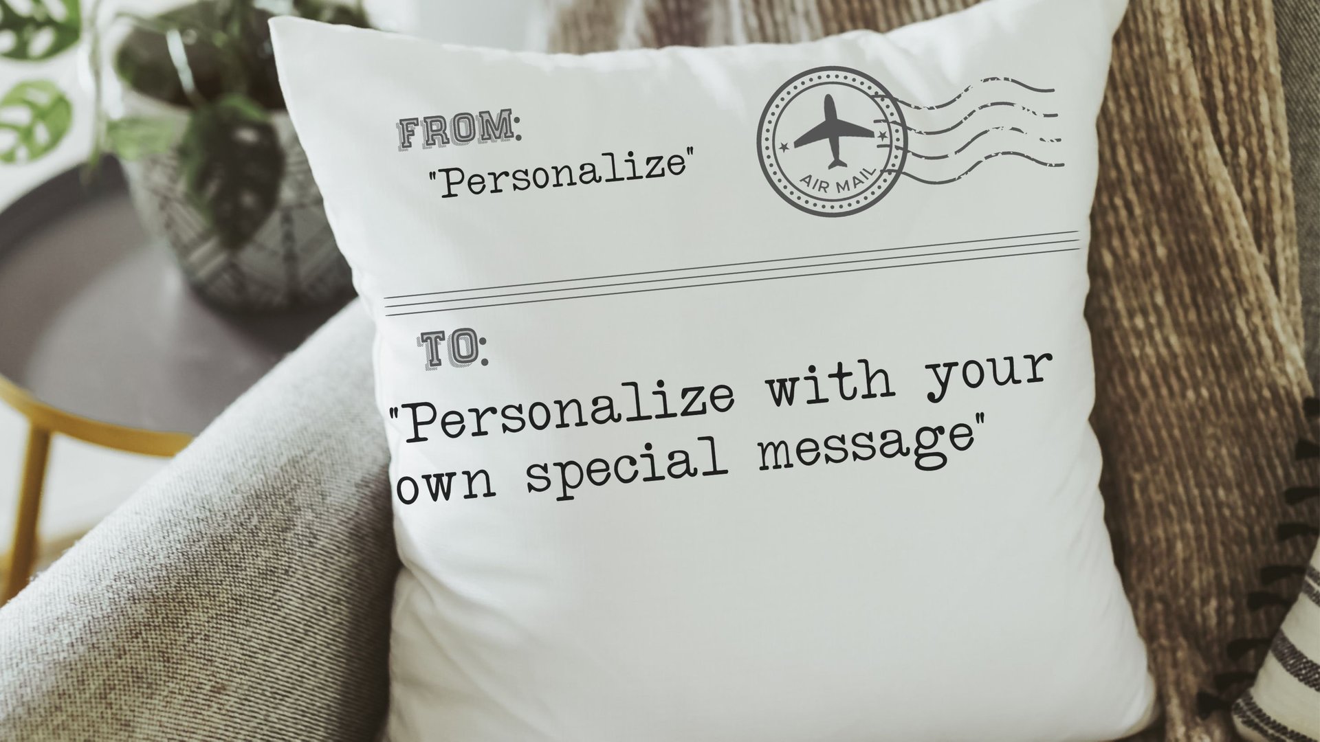 personalized for my dad hugged this pillow throw pillow for bed, unique Fathers day gift from kids, sentimental gifts for Dad, long distance