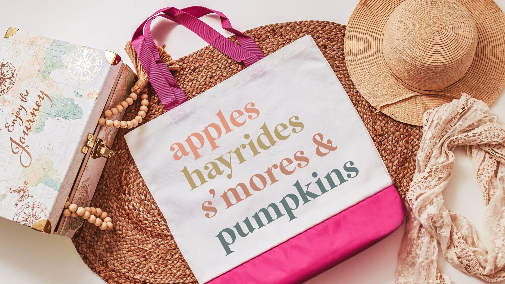 fall things fall vibes tote bag for women, apple picking autumn tote bag for teachers, reusable grocery bag cute gifts for sister, October