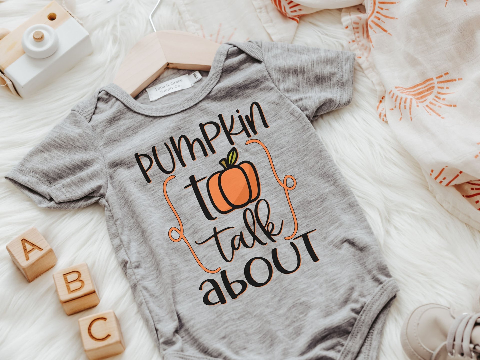 Pumpkin Baby Outfit Set, Fall Newborn Clothes, Baby Shower Gift