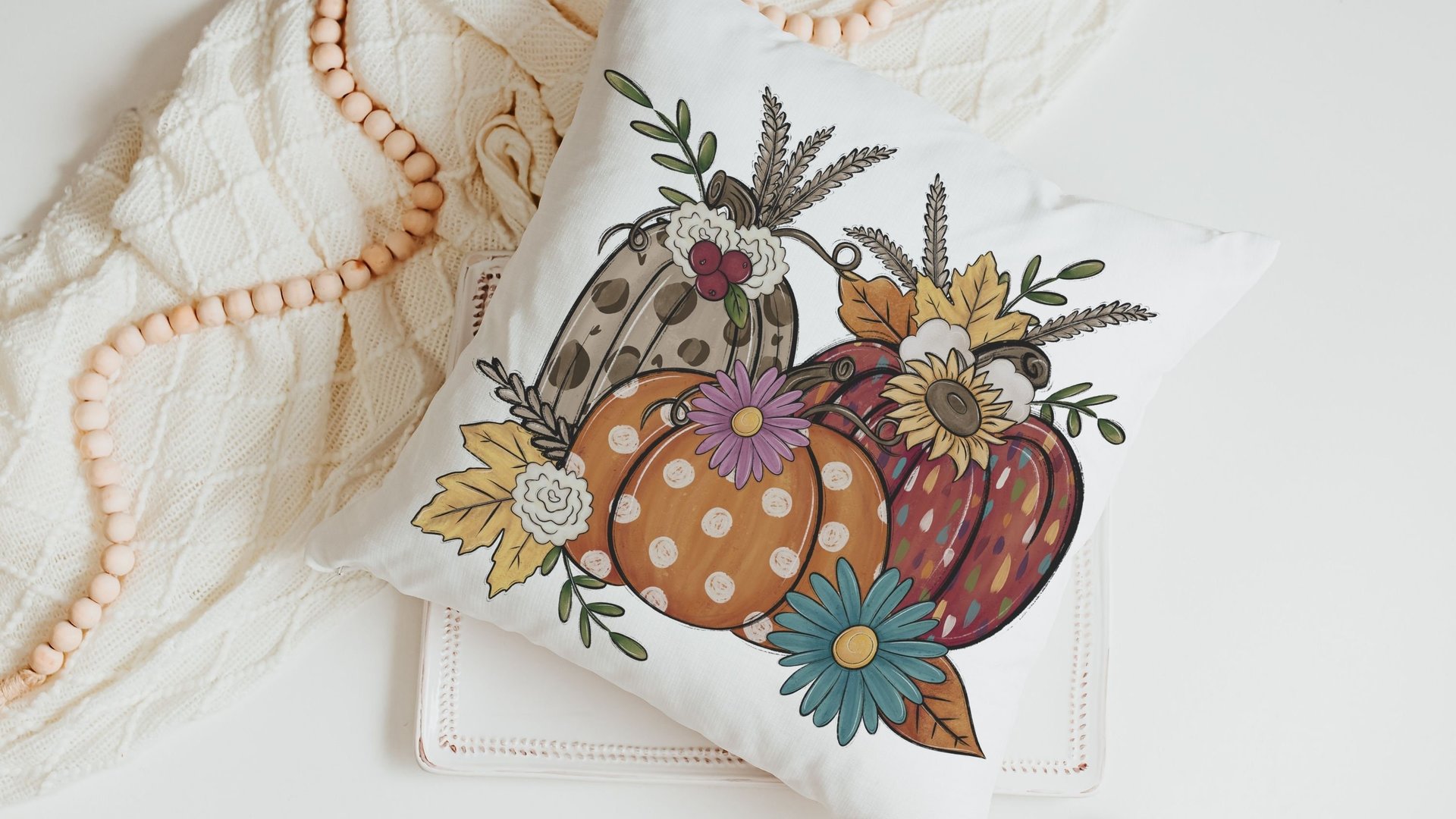 Leopard print pumpkin throw pillow 