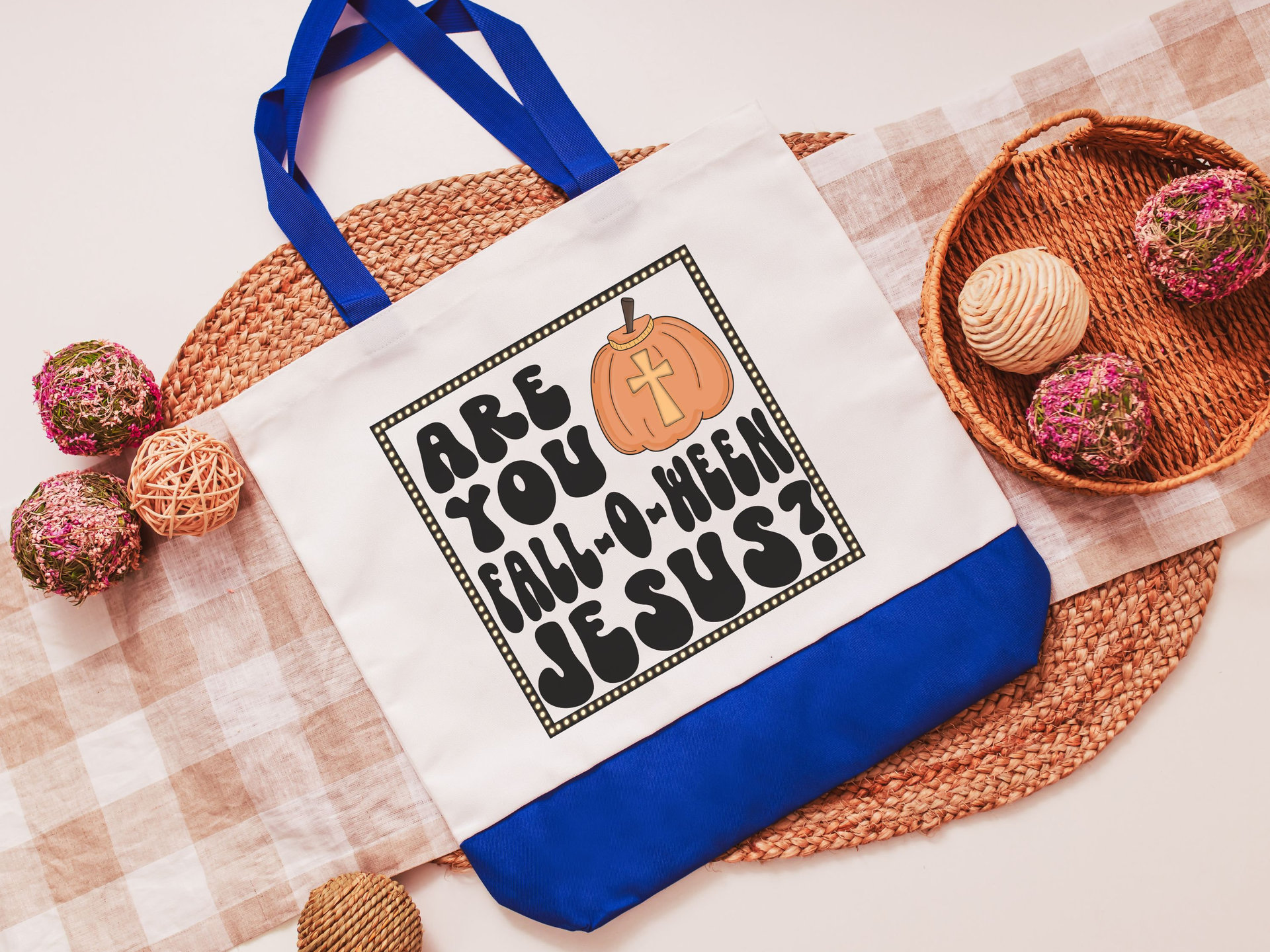 Are you falloween Jesus Halloween tote bag