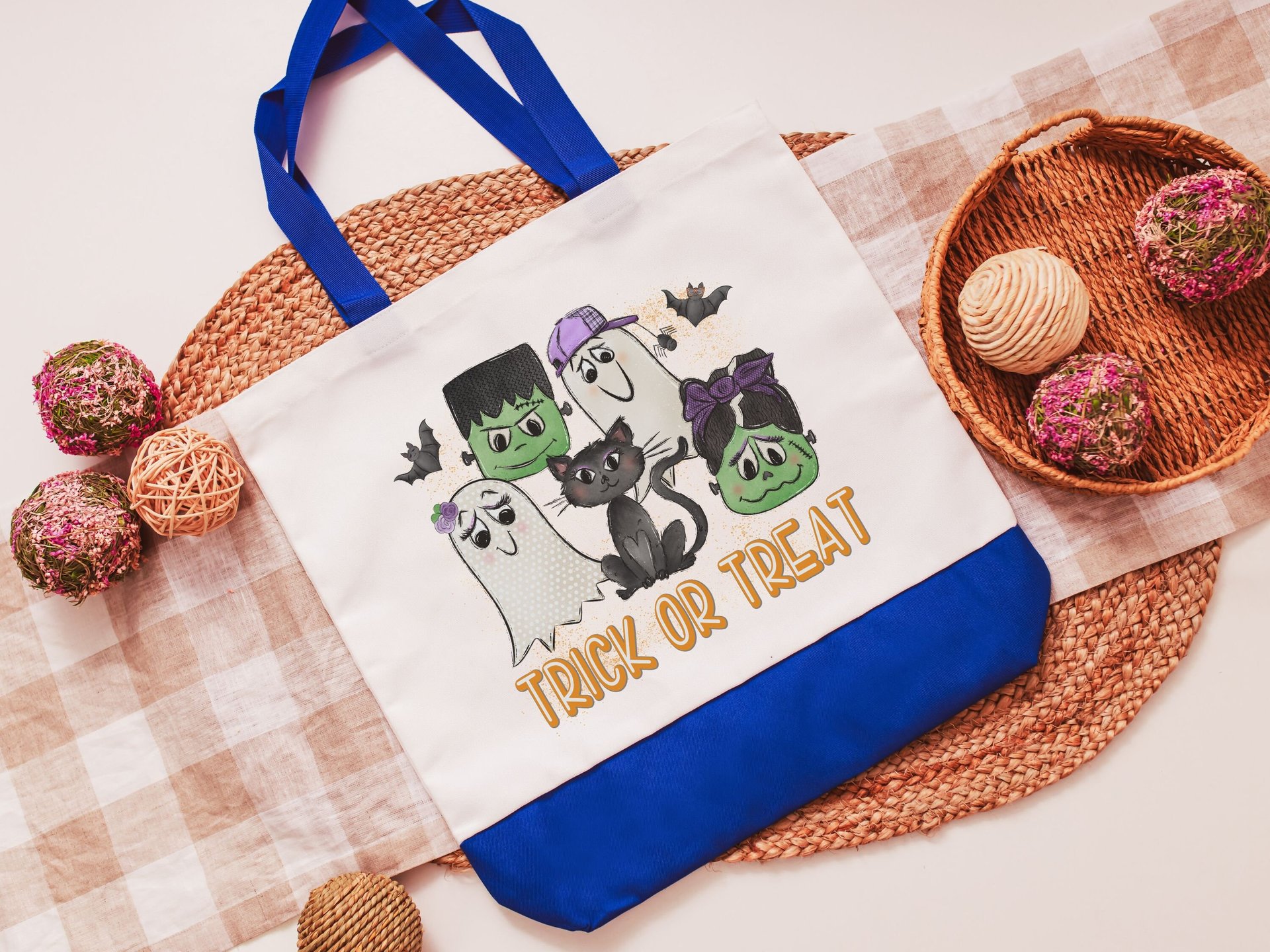 Trick or treat tote bag for kid