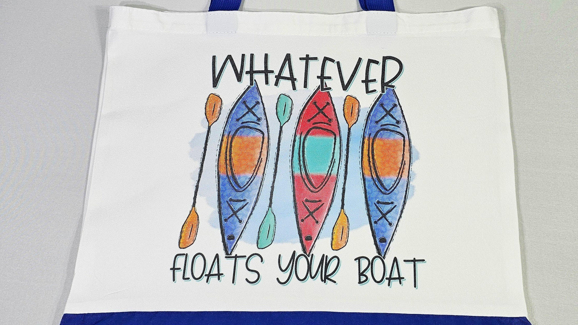 whatever floats your boat beach tote bag for vacation, kayak girl kayak gifts, reusable shopping bag, lake life gifts, lake bachelorette