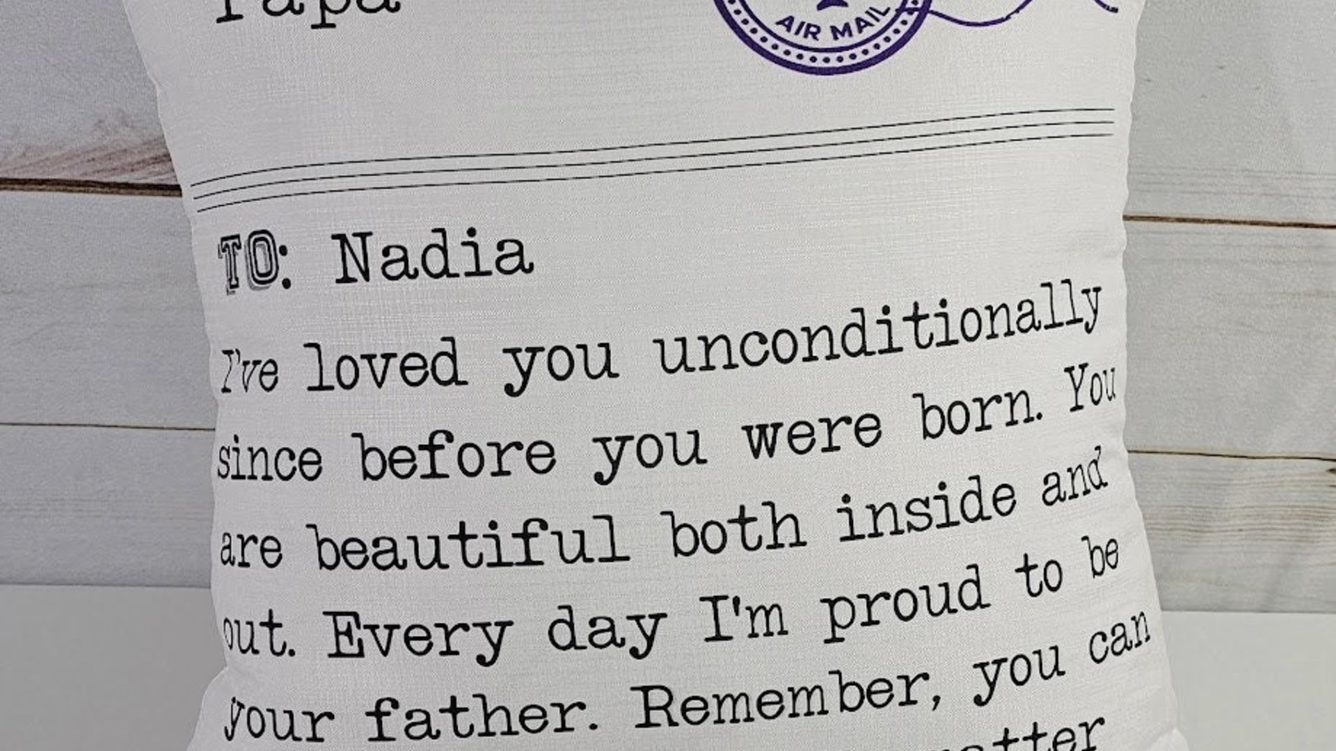 personalized hugged this pillow throw pillows for children, deployed mom deployed dad deployment gifts for kids, military child gift, long