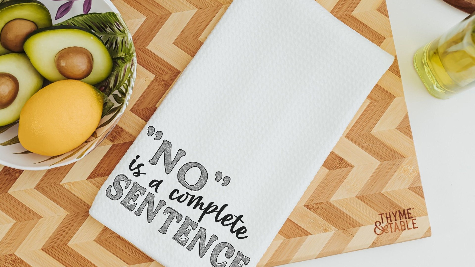 no is a complete sentence funny kitchen towels for women, strong women gifts, sarcastic kitchen hand towels for bathroom, female empowerment