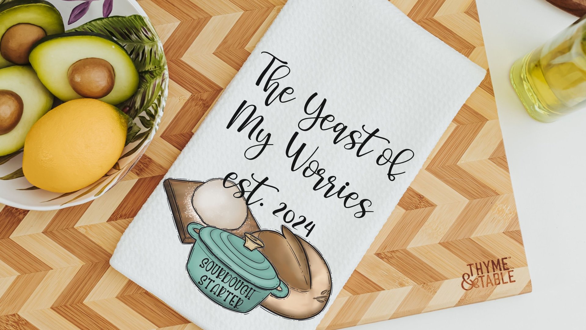 personalized funny sourdough names sourdough ornament, custom sourdough mama kitchen gift, baking accessories for Mom, sourdough starter