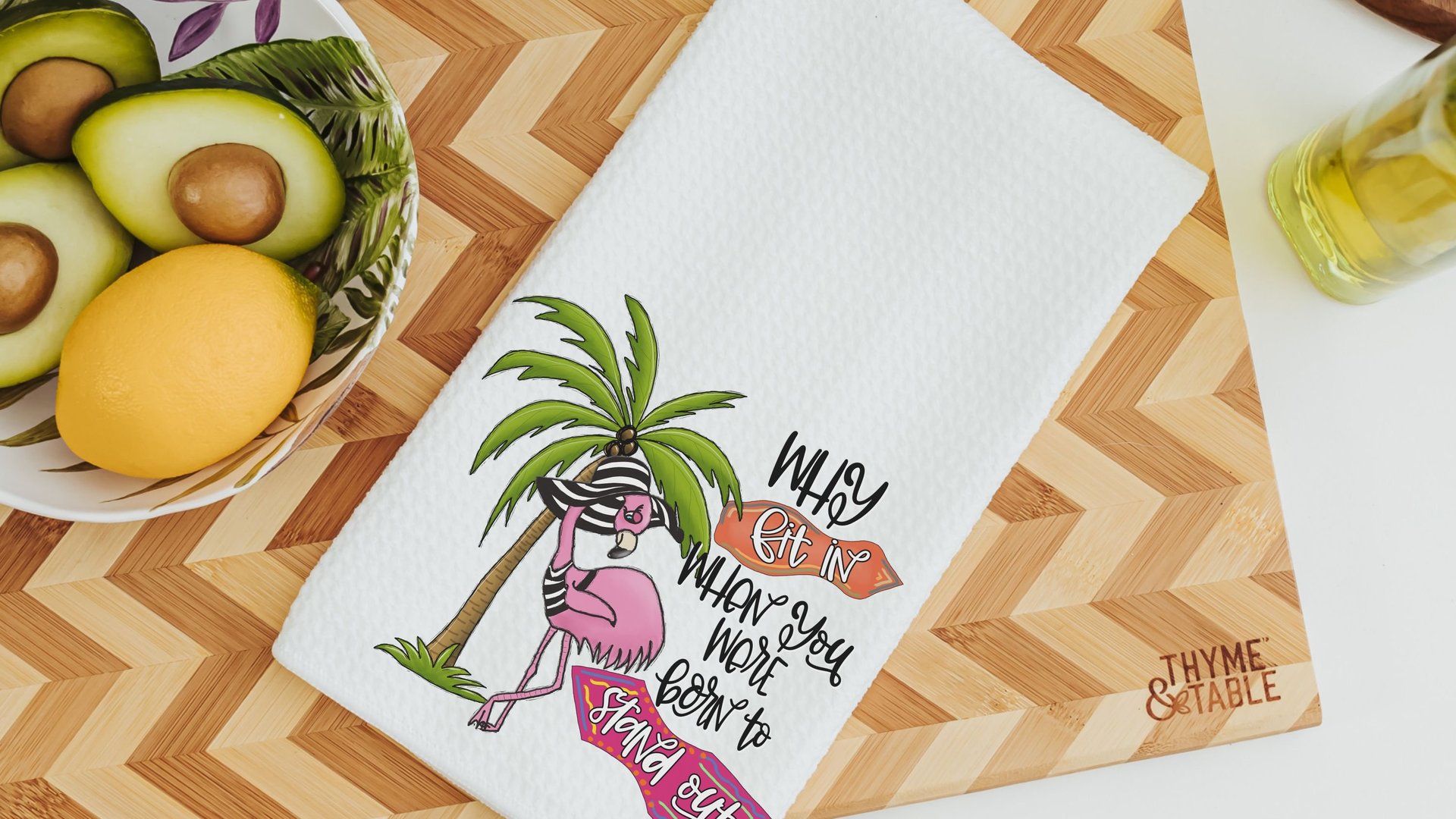 why fit in born to stand out inspirational throw pillow for couch, cute flamingo kitchen towels for gifts, flamingo gifts for her, coastal