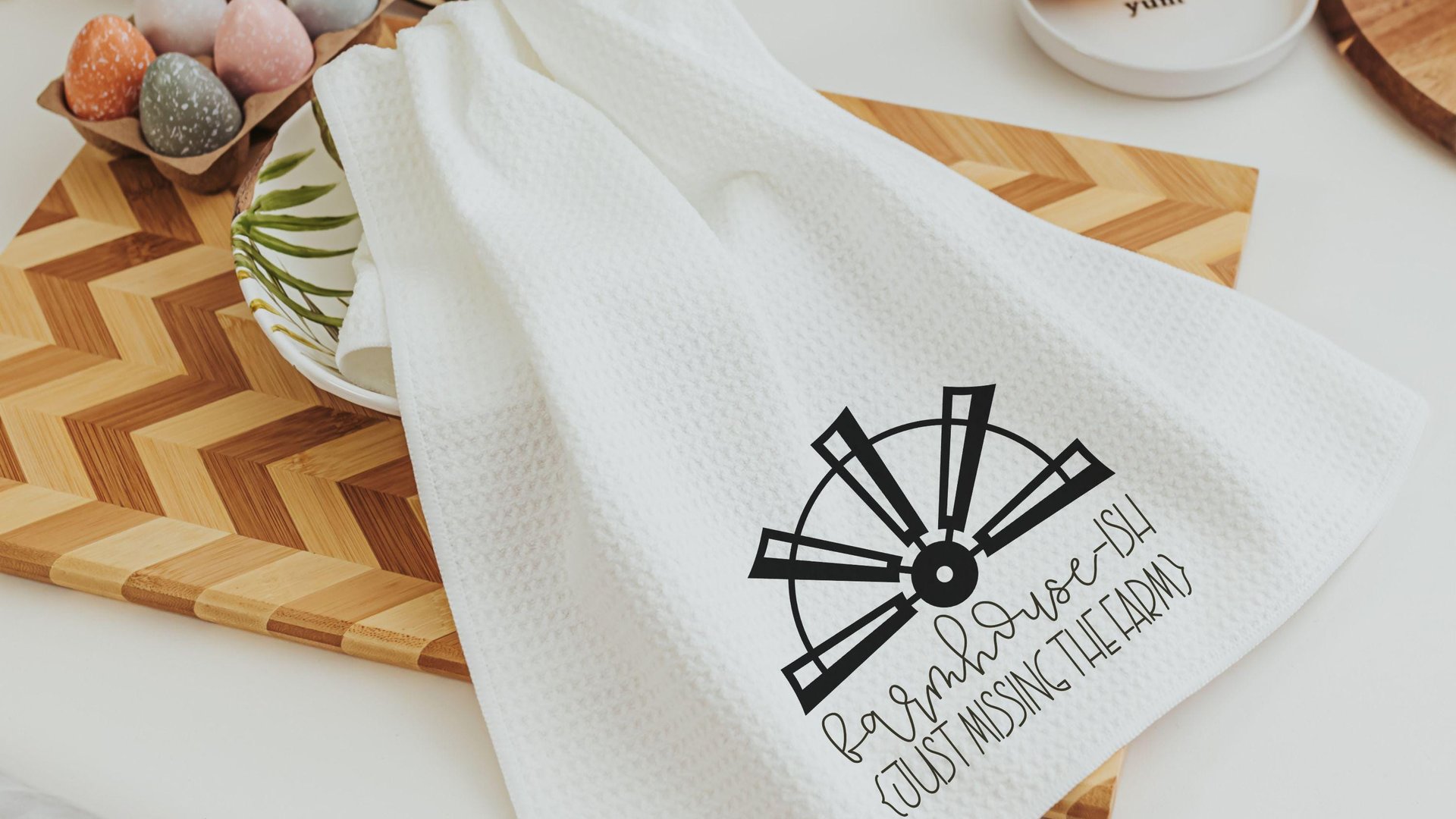 farm sweet farm kitchen towels, farmhouse ish funny kitchen decor, urban farmgirl trad mom gifts for Mothers day gifts for gardeners, fresh