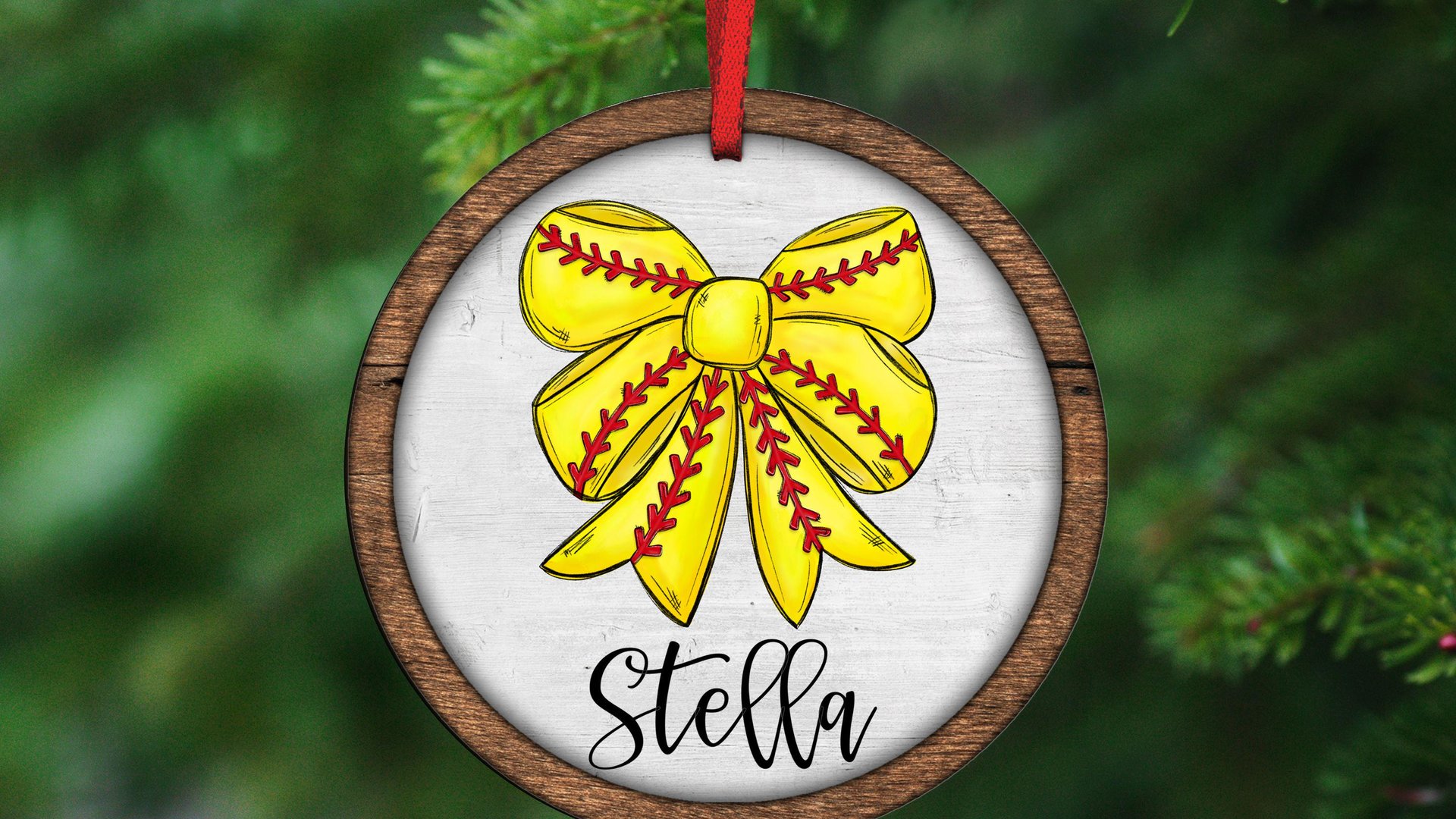 personalized softball coquette bow softball throw pillows for bed cute softball mom gift set for women, softball bow kitchen towels for gift