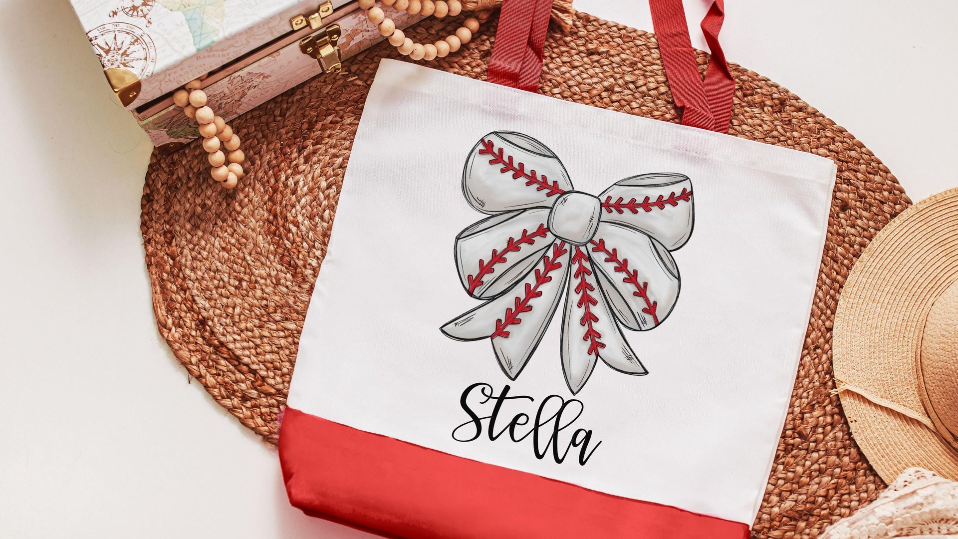 personalized baseball coquette tote bag best seller, baseball mom gifts, cute baseball tote bag with name, baseball girlfriend gear, senior