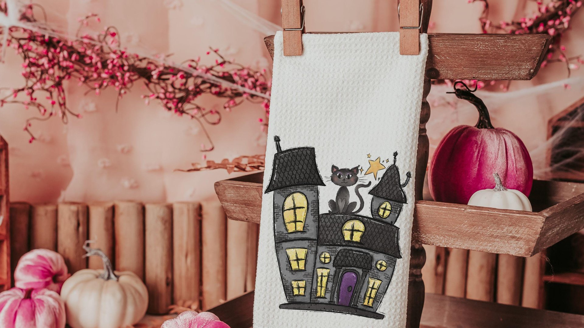 whimsical Halloween housewarming gift set for women, not so scary Halloween 2026 spooky cute Halloween gifts for her, Halloween ornaments