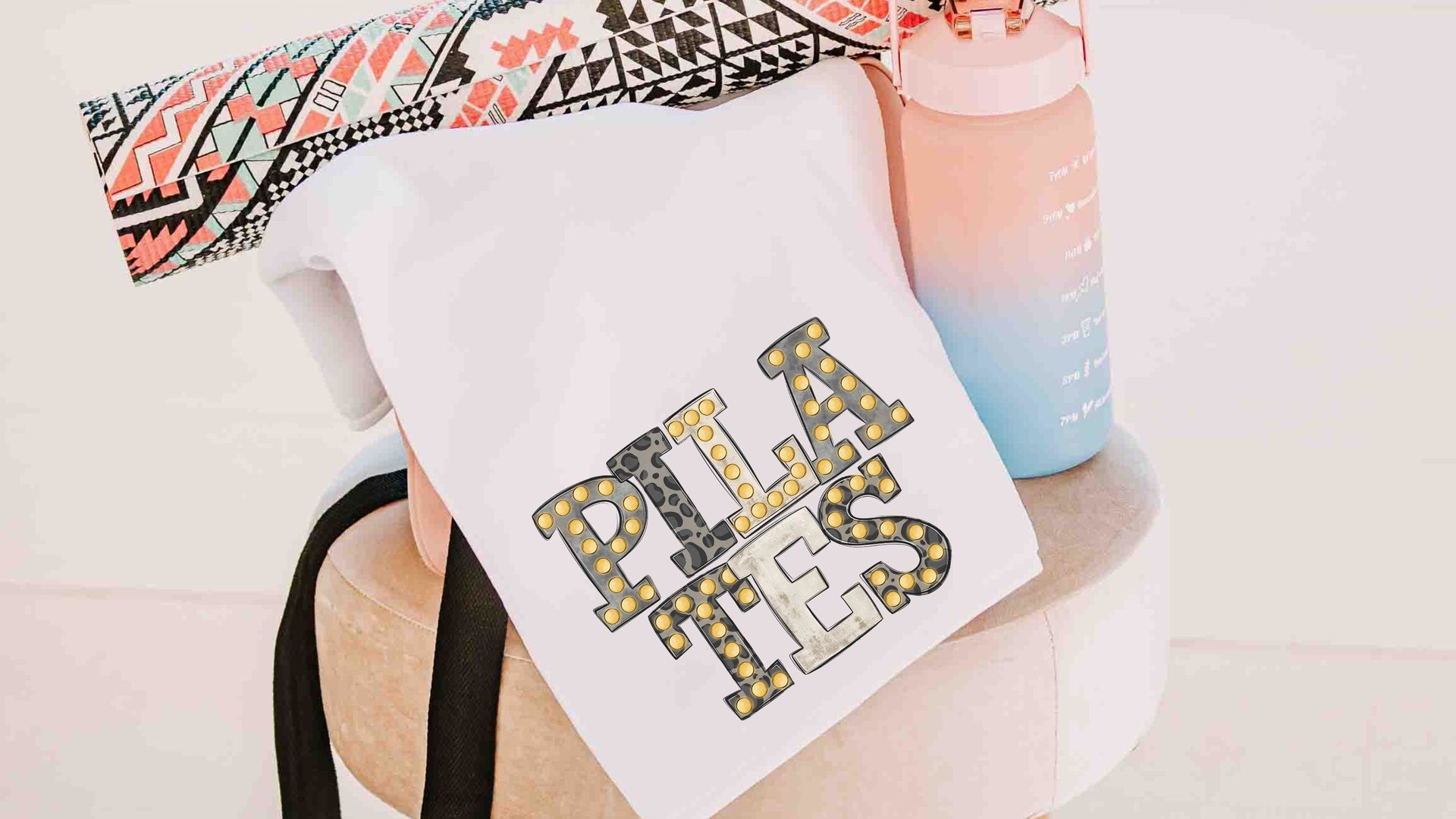 pilates towel with grommet, pilates girl aesthetic sweat towels gym bag accessories, pilates gifts for women, reformer pilates teacher gift