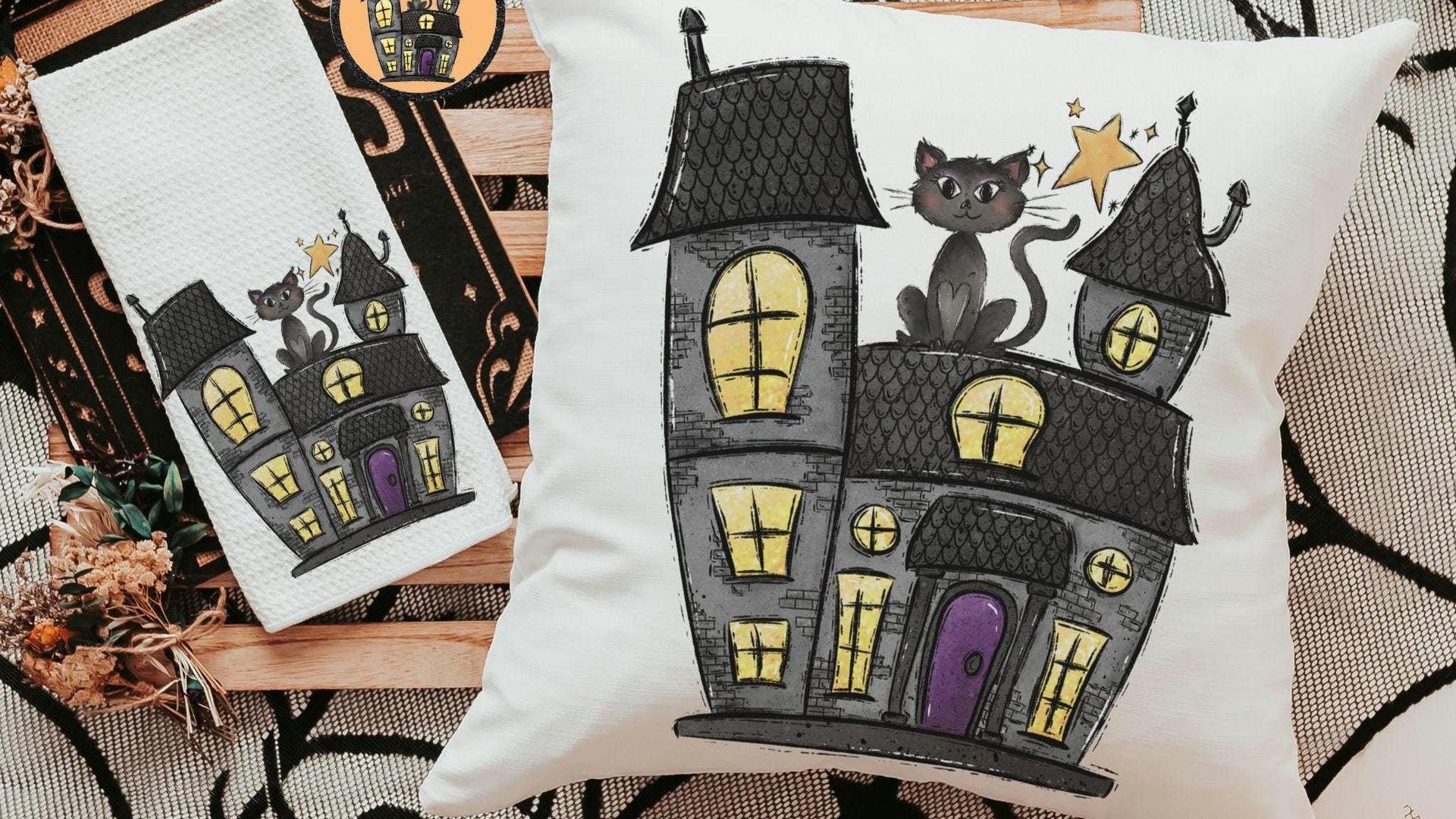 whimsical Halloween housewarming gift set for women, not so scary Halloween 2026 spooky cute Halloween gifts for her, Halloween ornaments