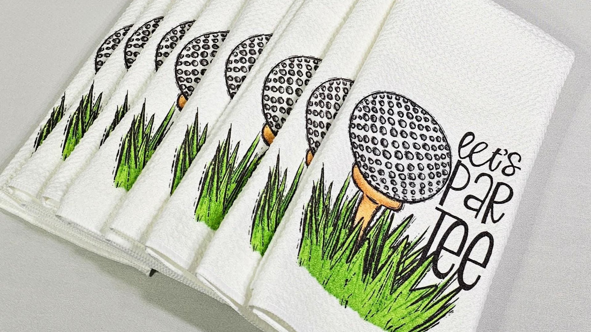 lets par tee funny golf kitchen towels, drive it like you stole it golf hand towels for bathroom, golf now wine later golf gifts for women