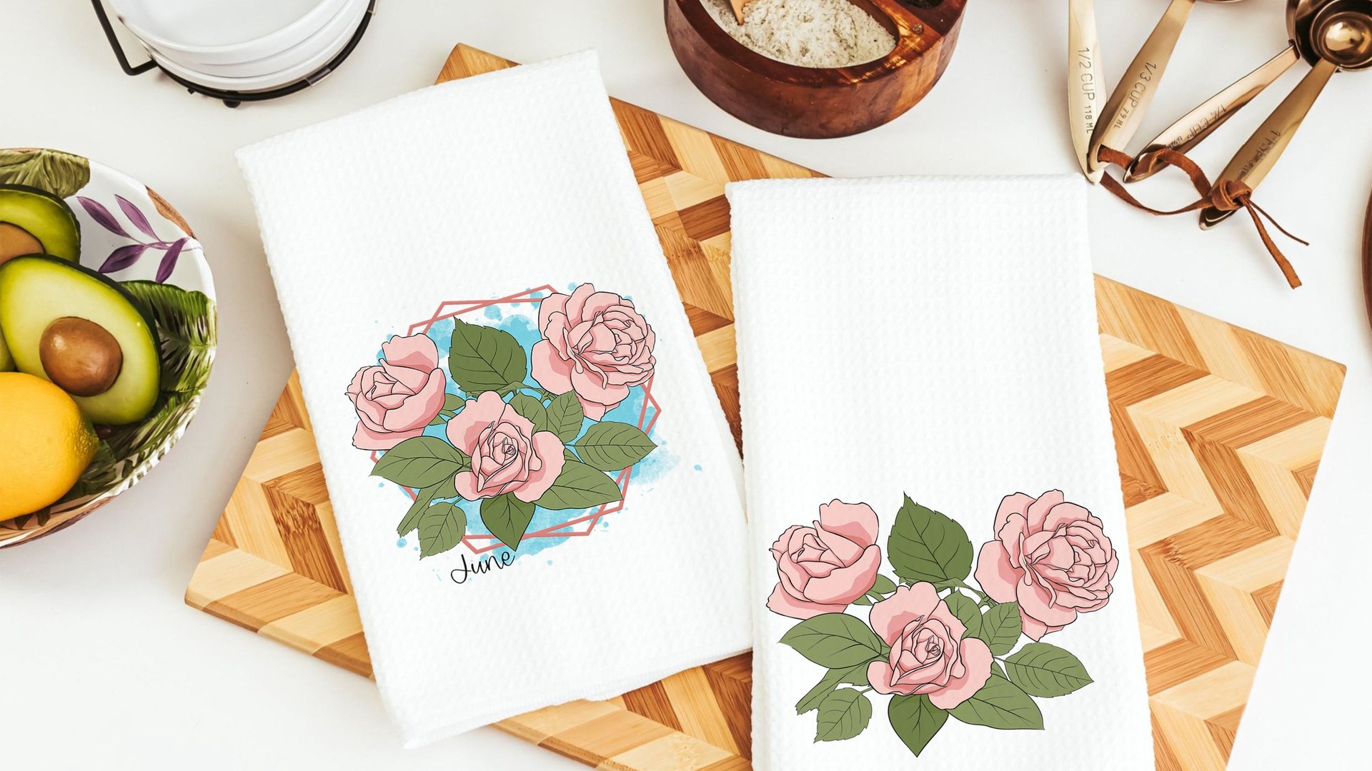 custom June birth flower throw pillow for sofa, rose kitchen towel, June birthday gifts for her, botanical throw pillow covers 18 x 18, best