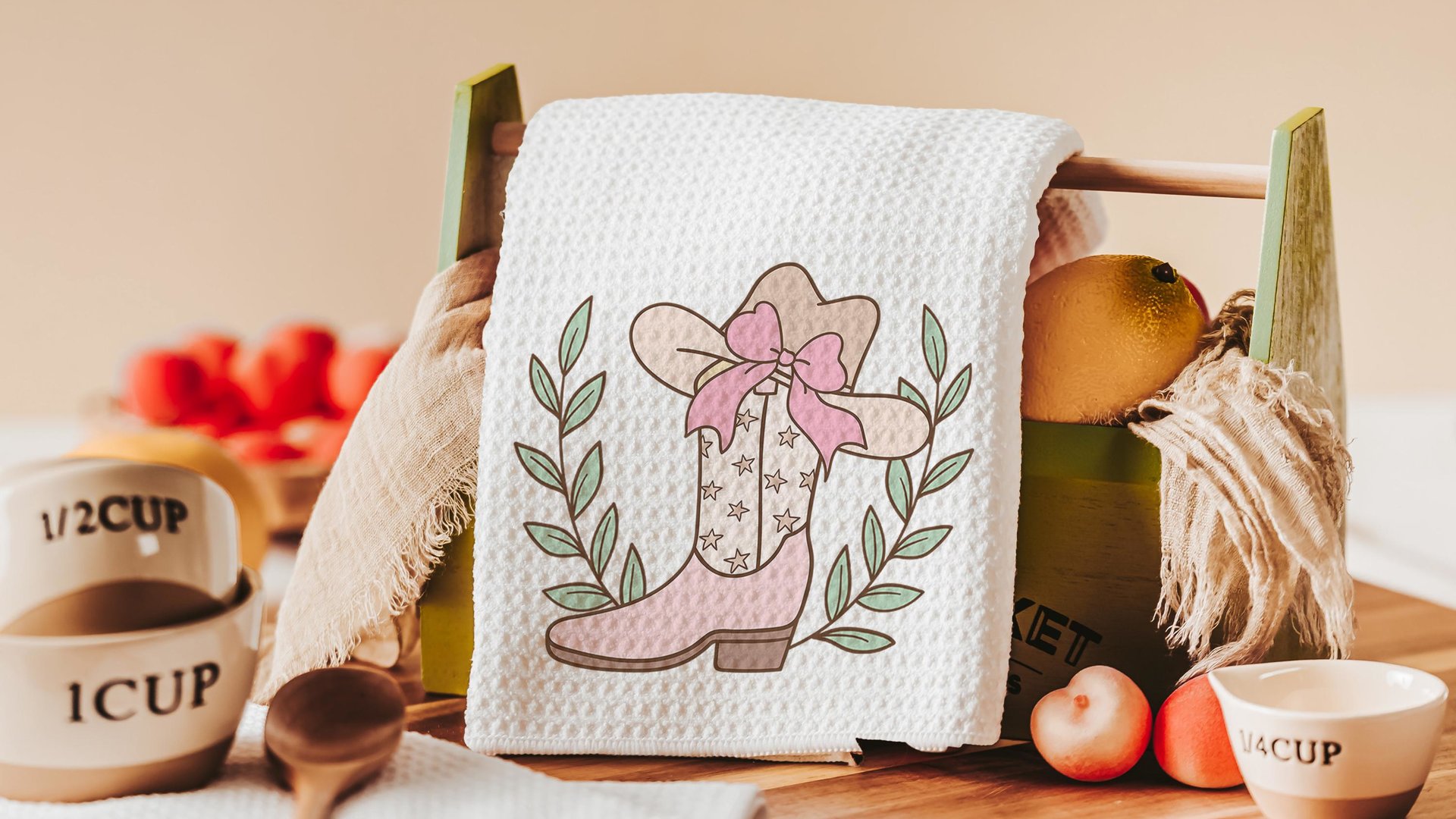 cowgirl coquette throw pillows for bed light pink western nursery decor girl, country girl kitchen towels for friends, cute Christmas gifts