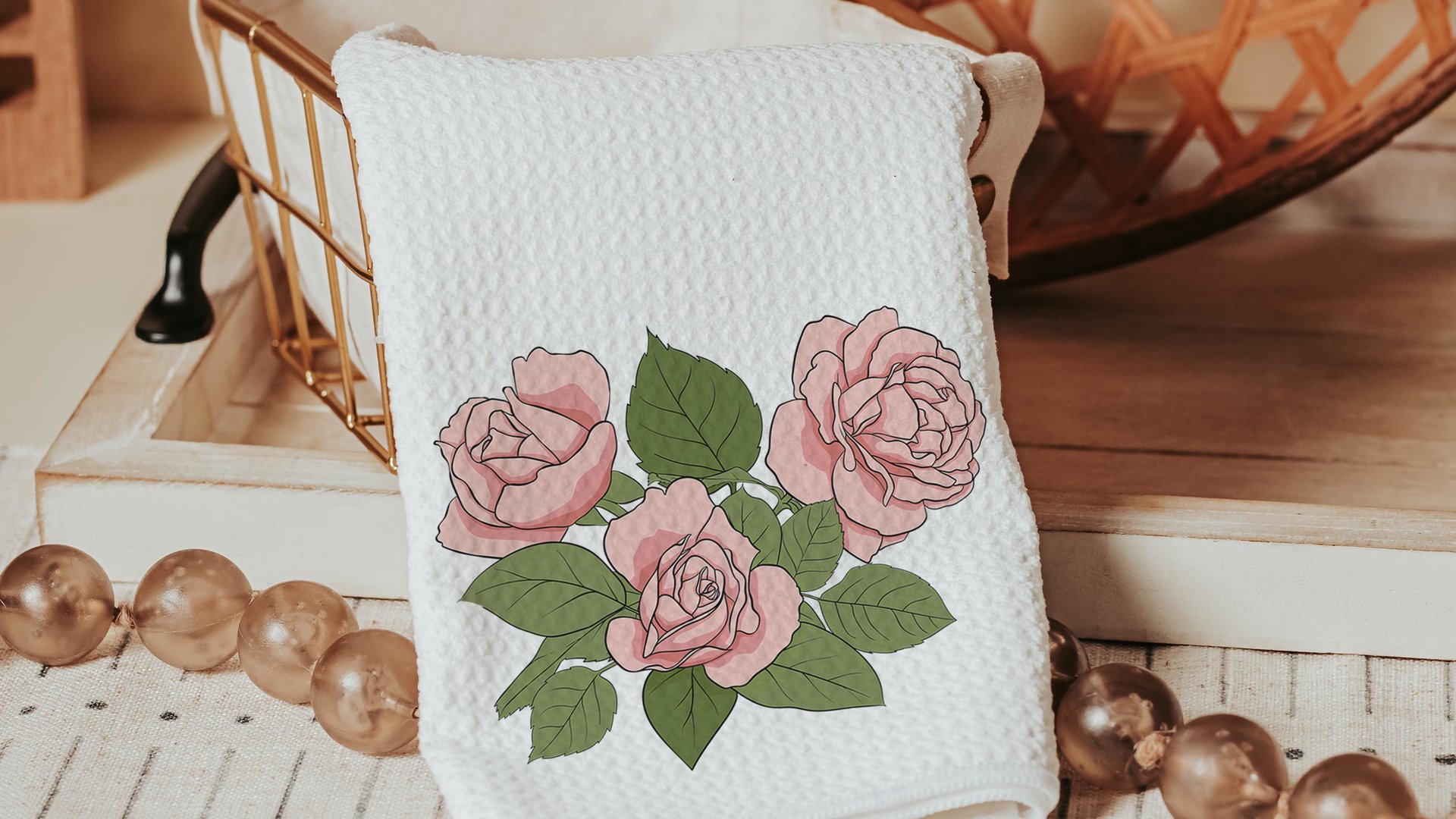 custom June birth flower throw pillow for sofa, rose kitchen towel, June birthday gifts for her, botanical throw pillow covers 18 x 18, best