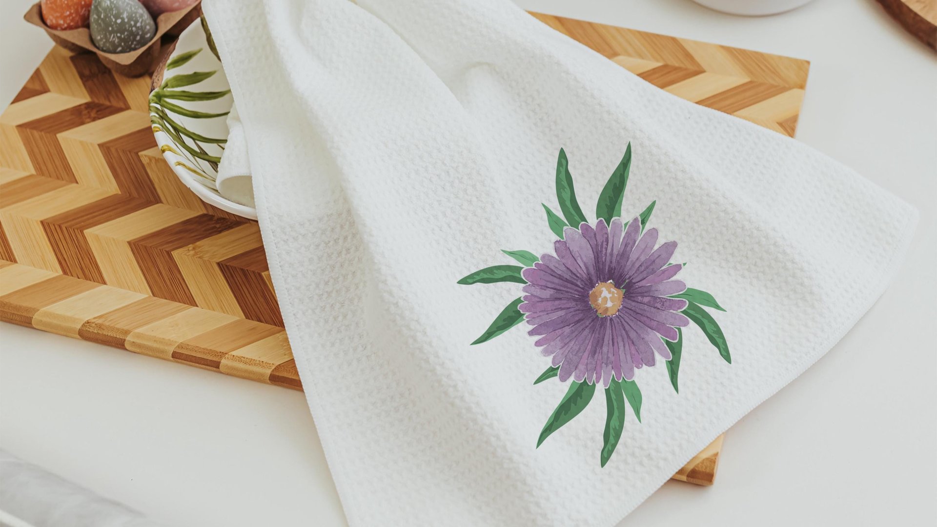 purple aster throw pillows for couch, September birth flower gift for friend, September birthday gifts for sister, aster flower hand towels
