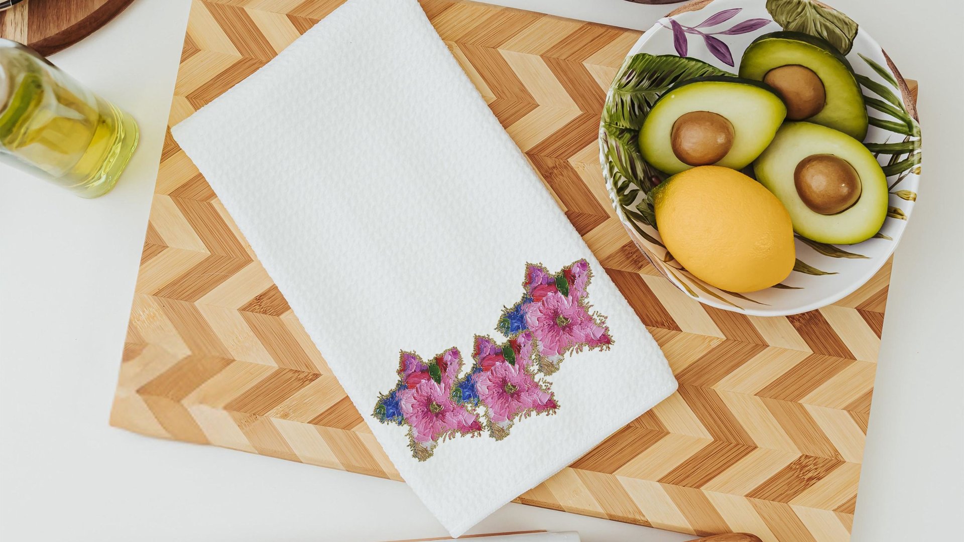 watercolor American flag throw pillow for porch swing, floral kitchen towels, 4th of July decor patriotic gifts for women, military wife