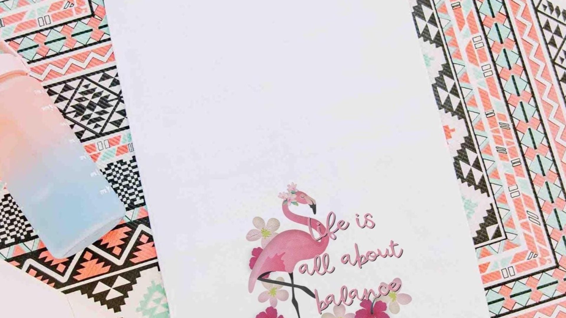 it's all about balance sweat towel with grommet, flamingo gifts for adults, cute yoga towel, gym bag accessories, workout gifts for her