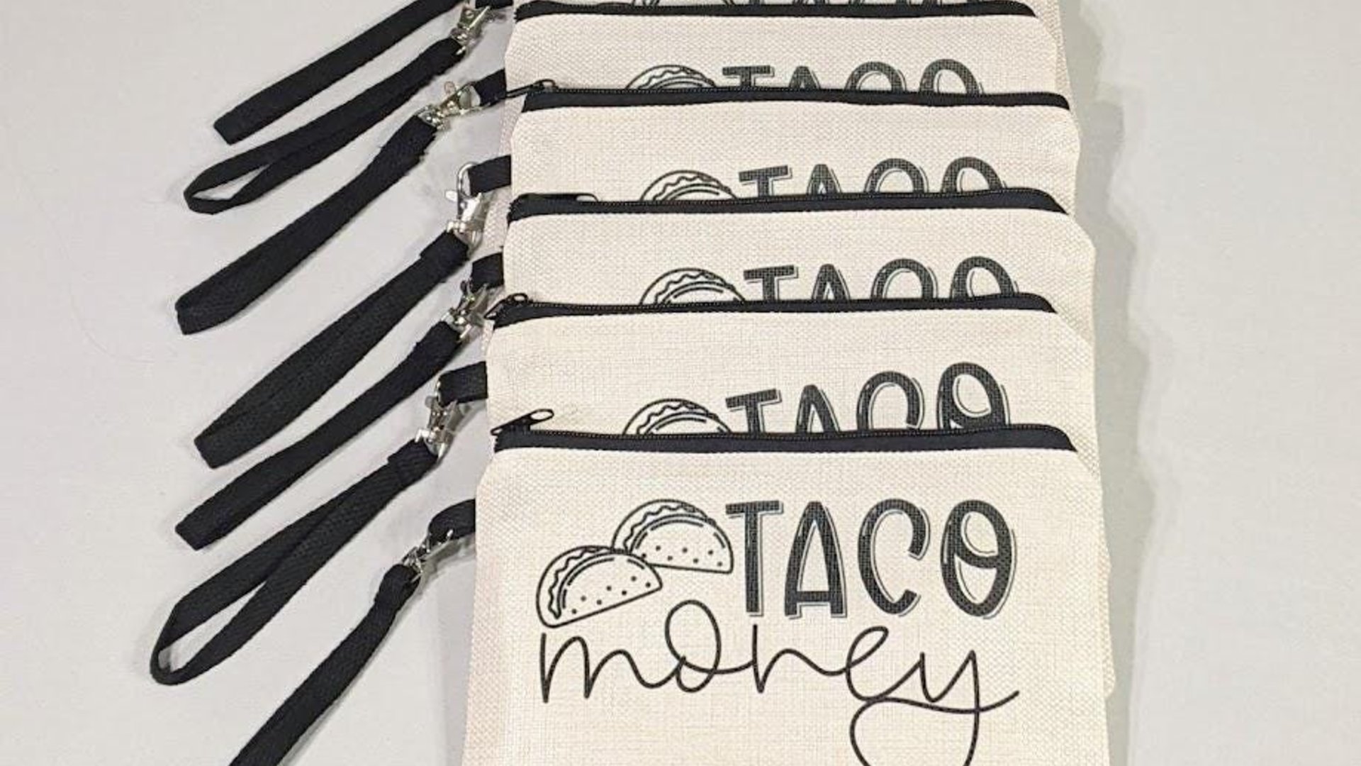 taco money pouch, funny makeup bag for women, taco gifts for teachers, cosmetic bag for purse, taco lover gift, zipper pouch college student