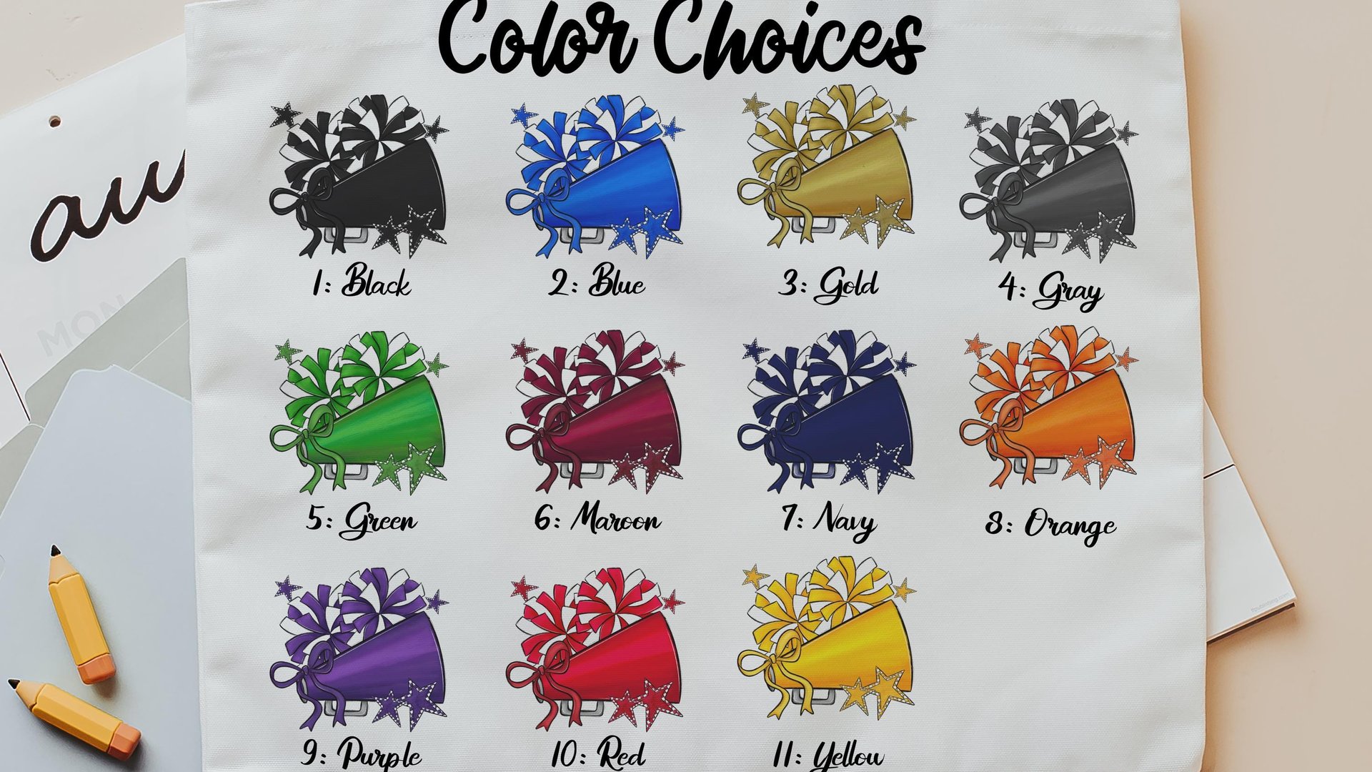 personalized cheer tote bag with name, red school spirit college cheerleading gear, Easter basket stuffers for teen girls, 2026 high school