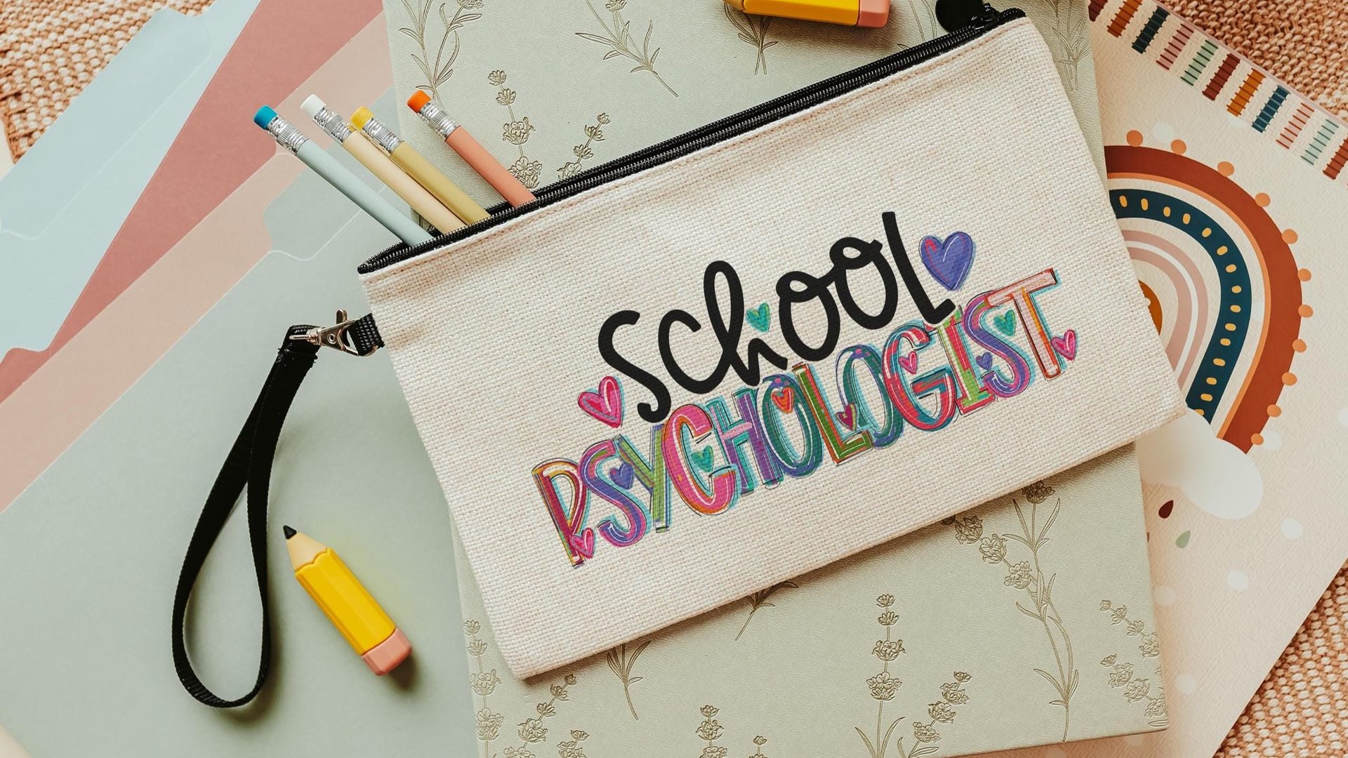 back to school pencil pouch with zipper, high school senior gifts for girls, class of 2026 school supplies, backpack accessories, first day