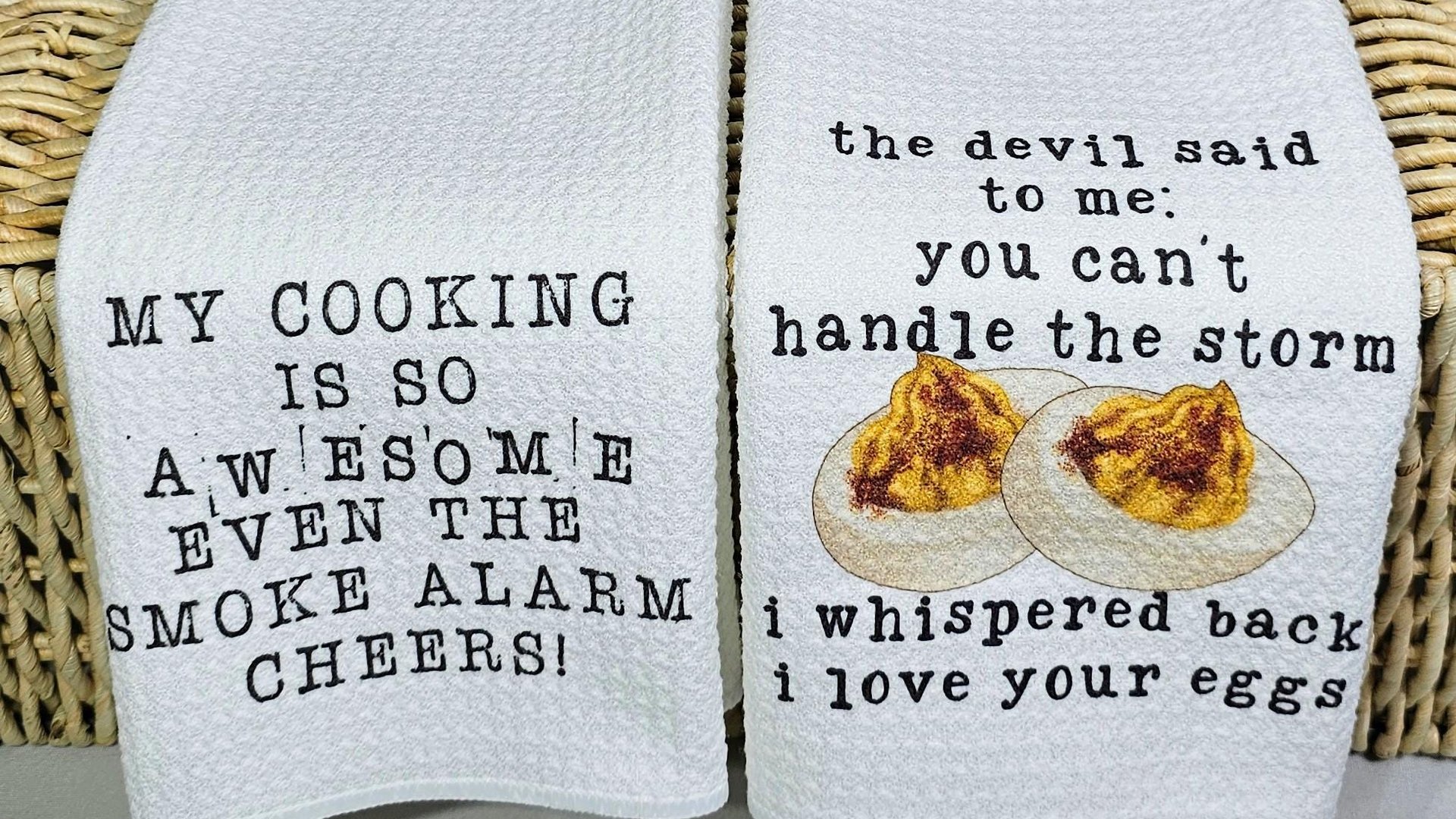 my cooking is so awesome funny kitchen towels, sarcastic kitchen hand towels, cooking gifts for her, grilling gifts for men, chef gifts for