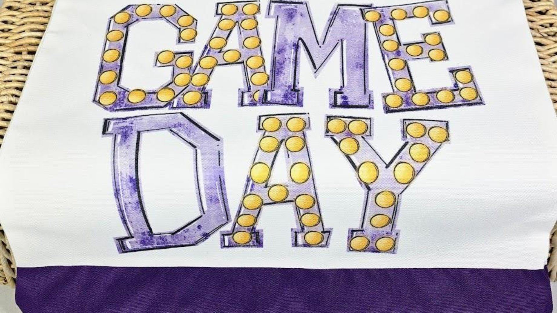 game day tote bag for daughter, red school spirit accessories for teachers, cheerleader gift from coach, college student gift, tailgate tote