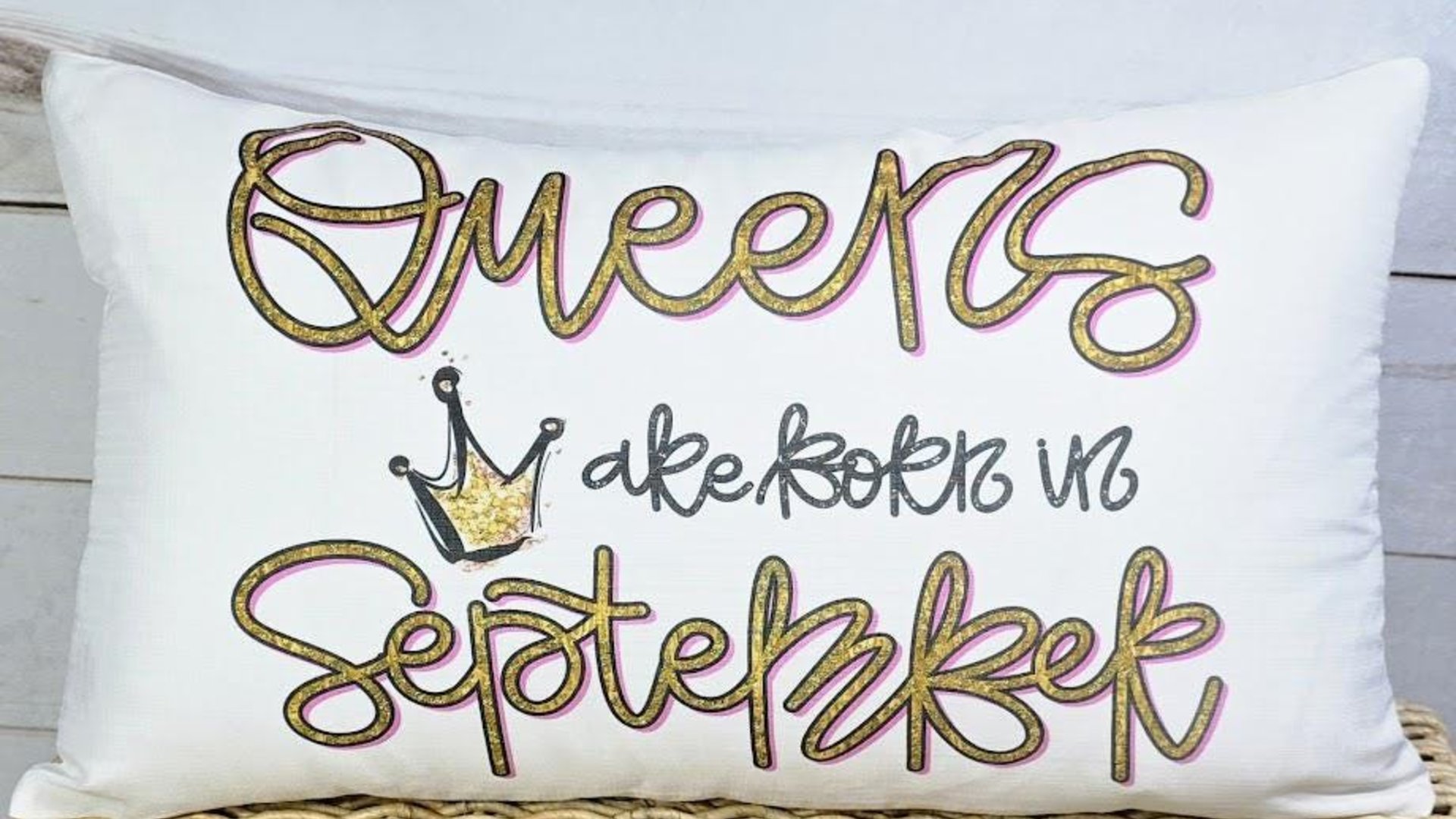 queens are born in July cute lumbar pillow for living room, July birthday gifts for her, cancer zodiac gifts for women, birthday queen throw