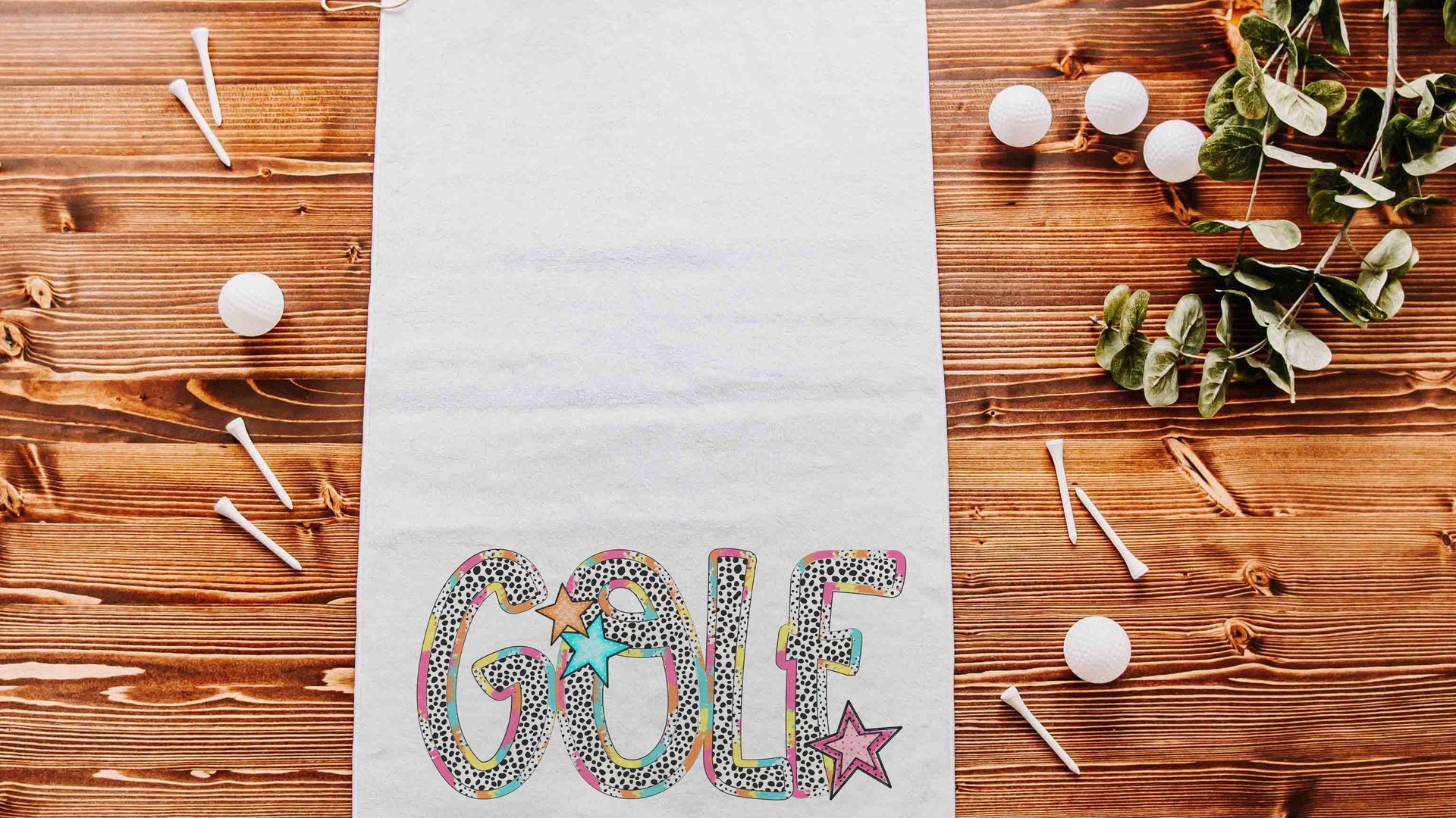 colorful golf towels for women, golf mom gifts, golf bag towel, trendy golf Christmas gifts for golfers, cute golf stocking stuffers for her