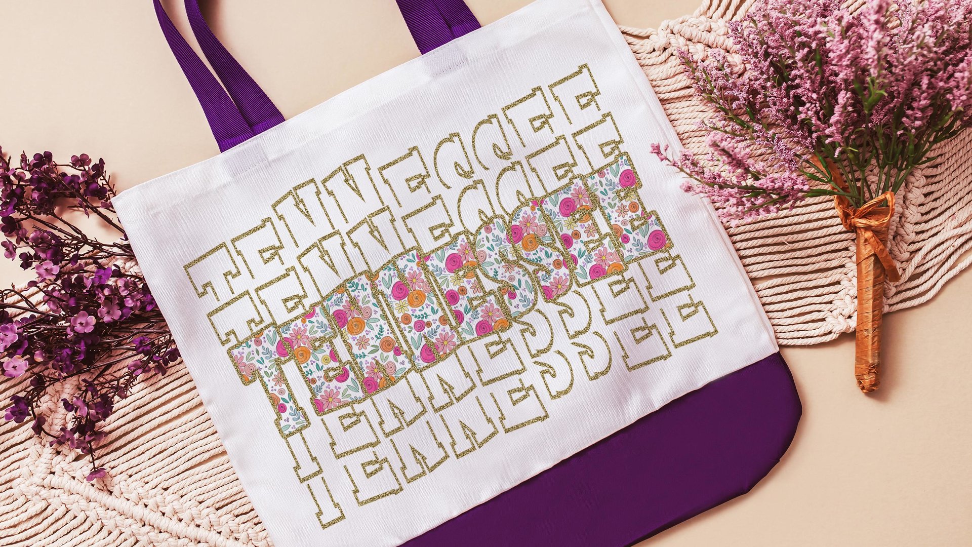 floral Texas tote bag for her, moving to Texas gifts for women, Texas wildflower tote bag for coworker, Texas realtor gifts for real estate