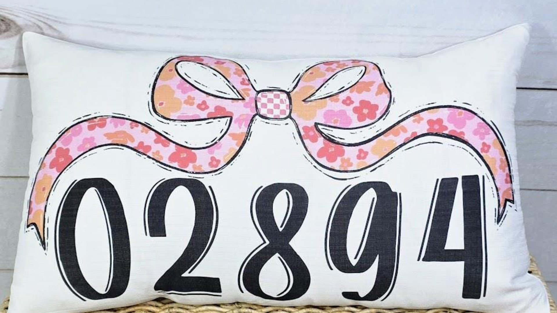 personalized Carolina blue school spirit coquette throw pillow for dorm, college gifts for her, custom zip code pillow, college apartment